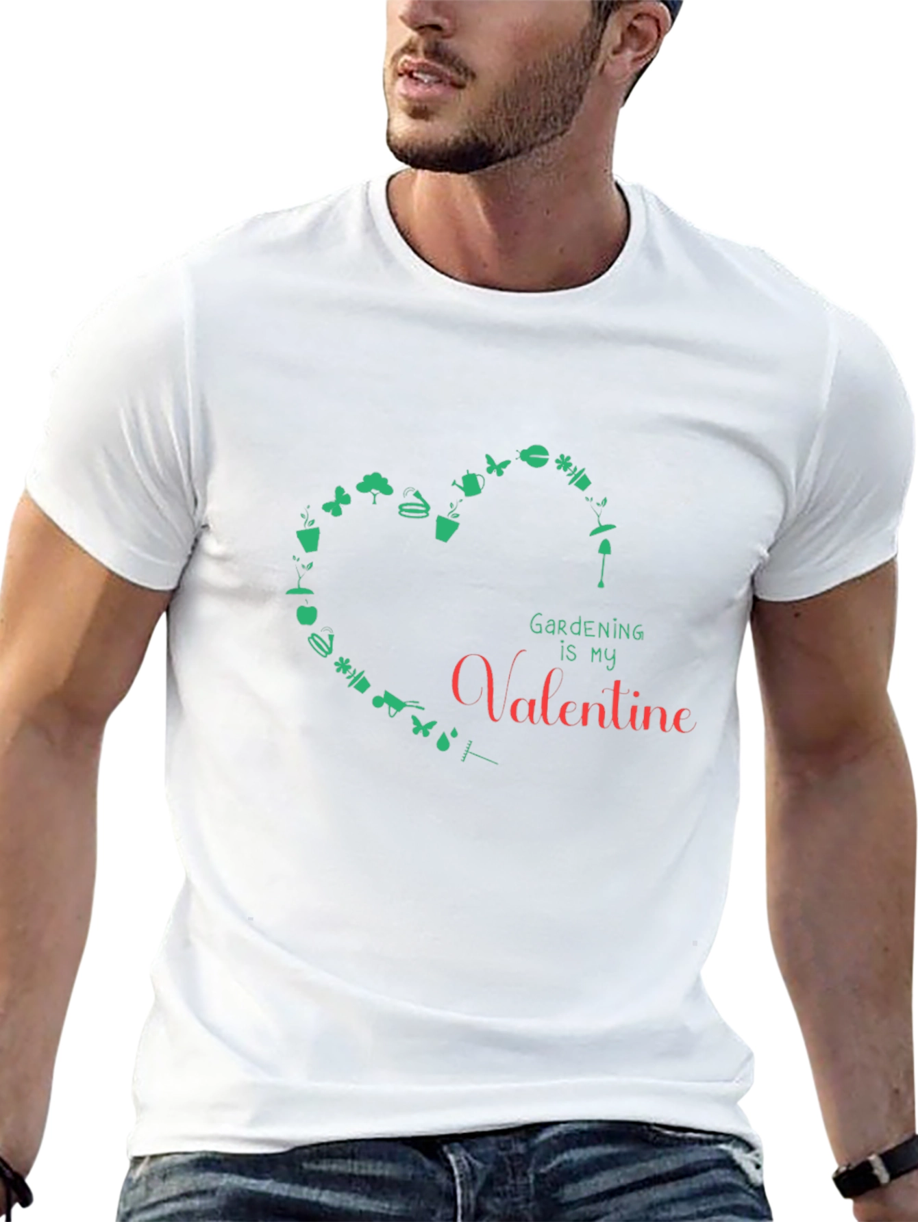 Black Gardening is My Valentine Graphic Tee view 13