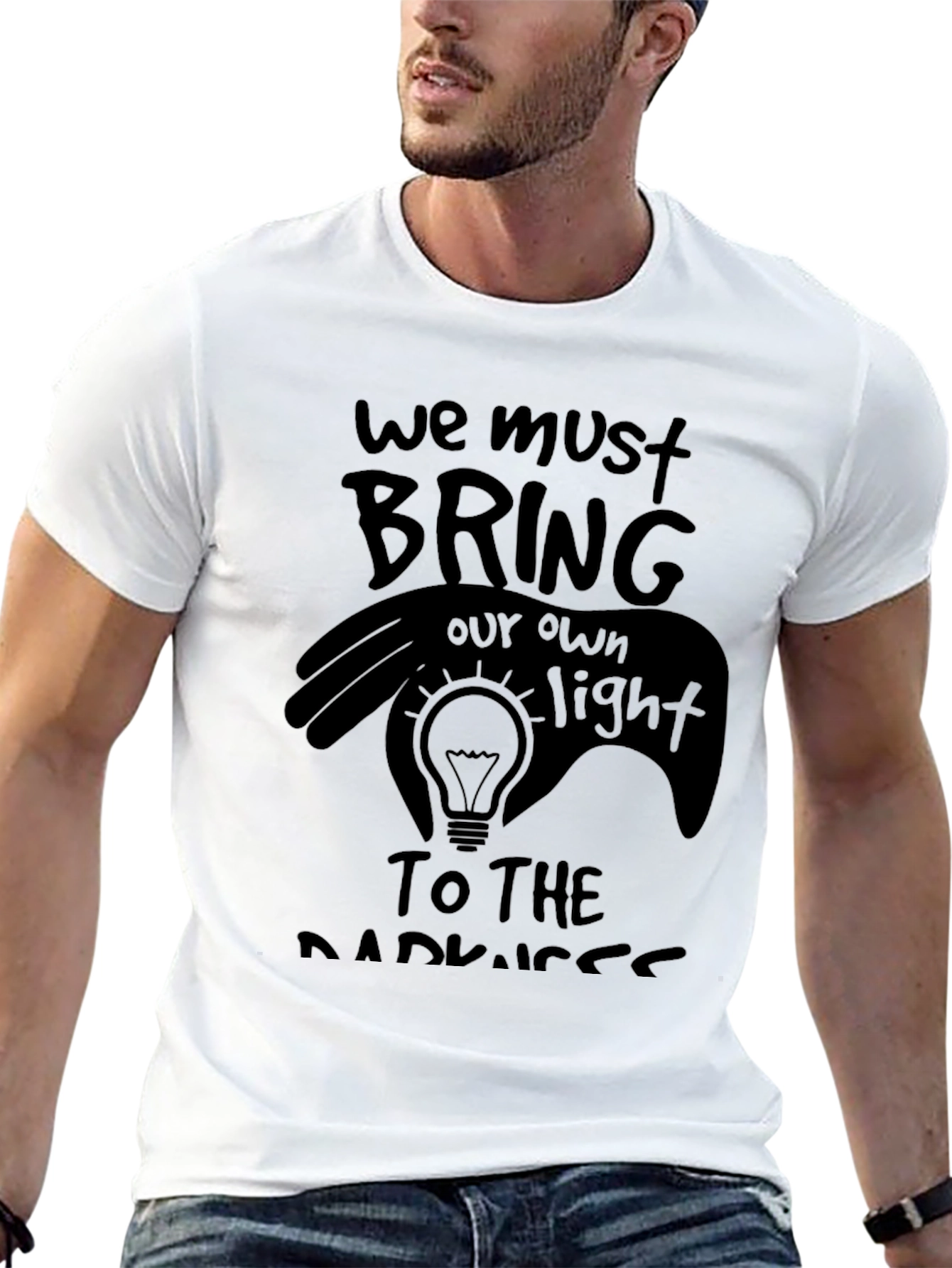 Black Bring Your Own Light Graphic T-Shirt view 13