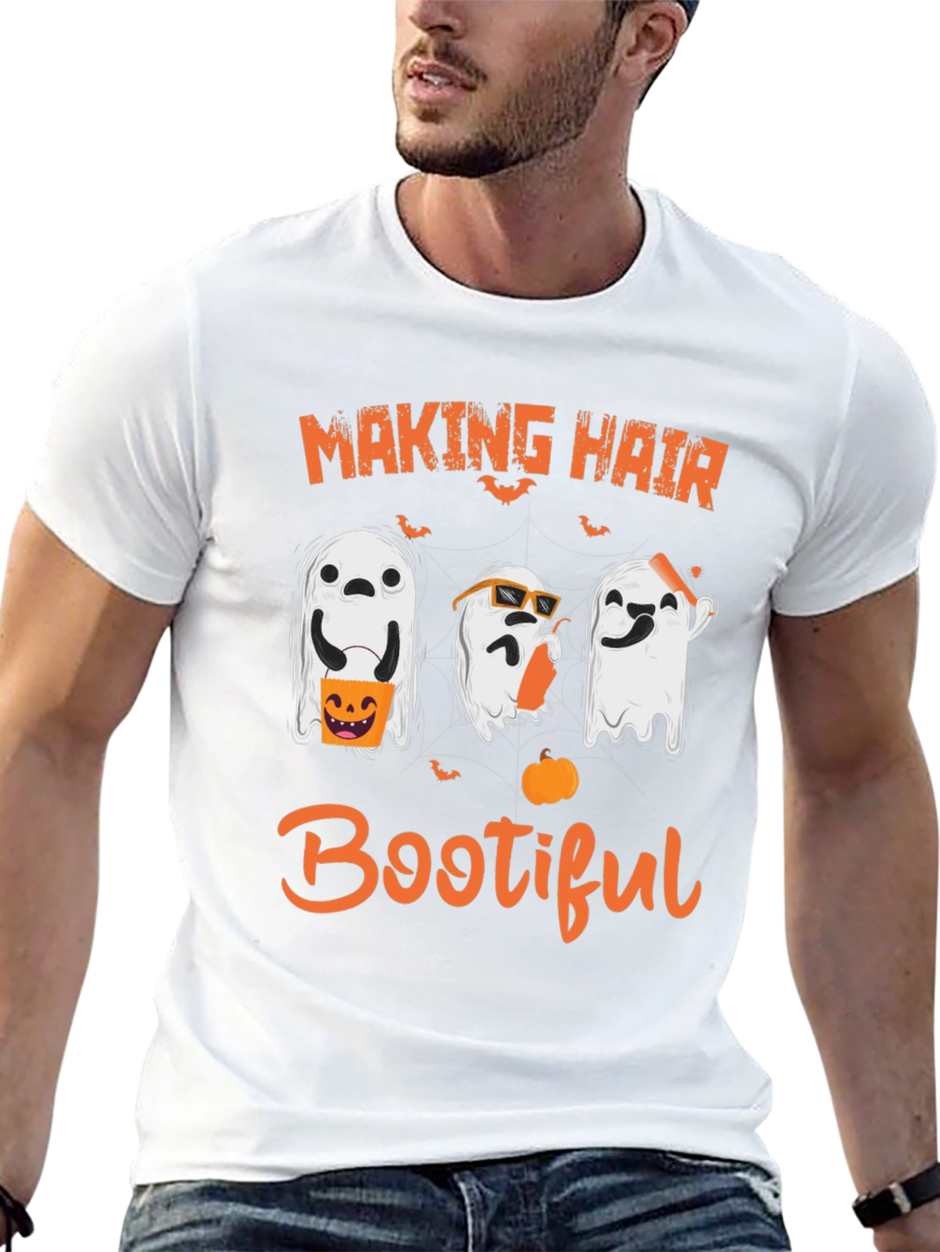 Black Making Hair Bootiful Halloween T-Shirt view 13