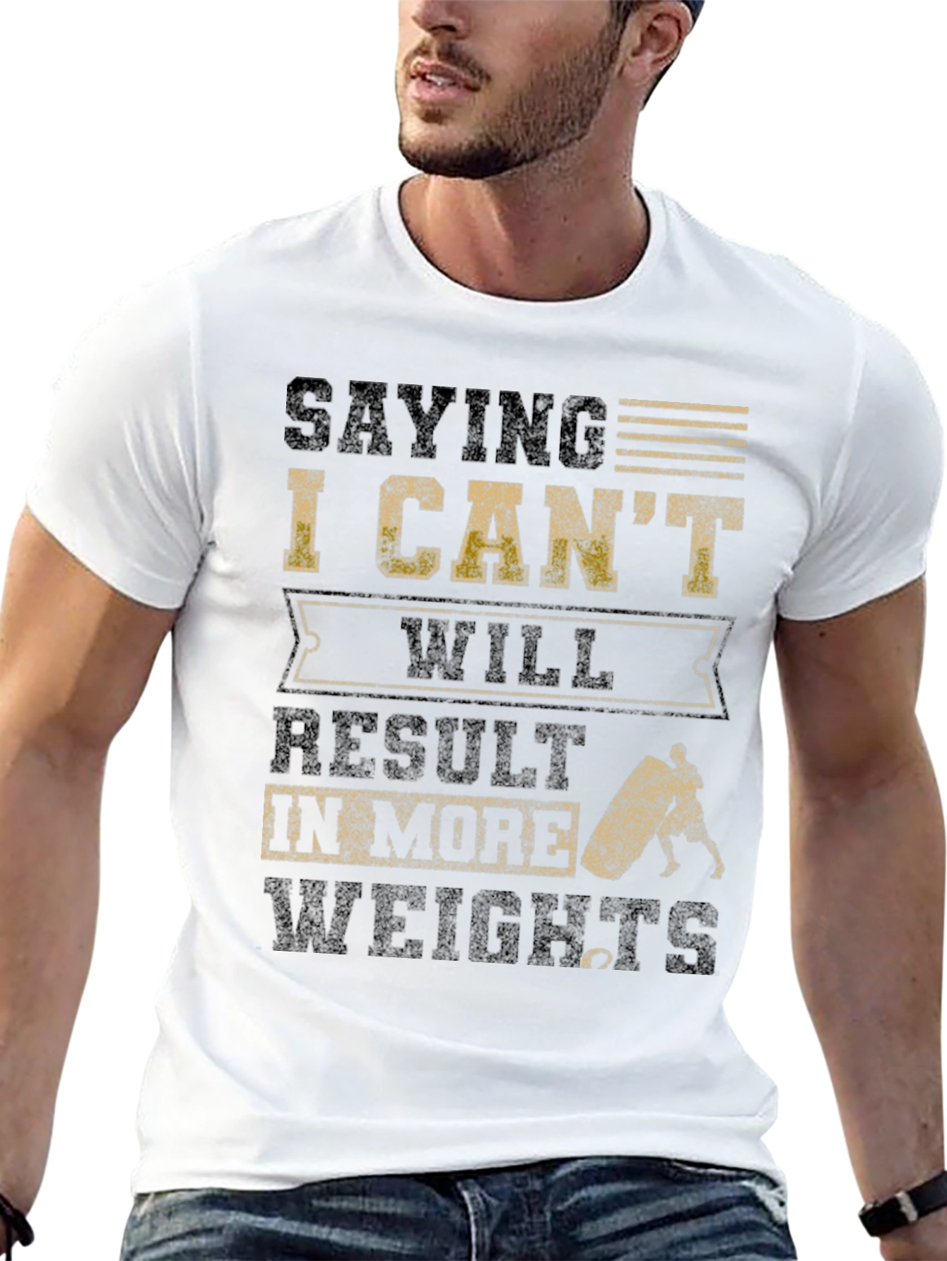 Black Saying I Can't T-Shirt view 13