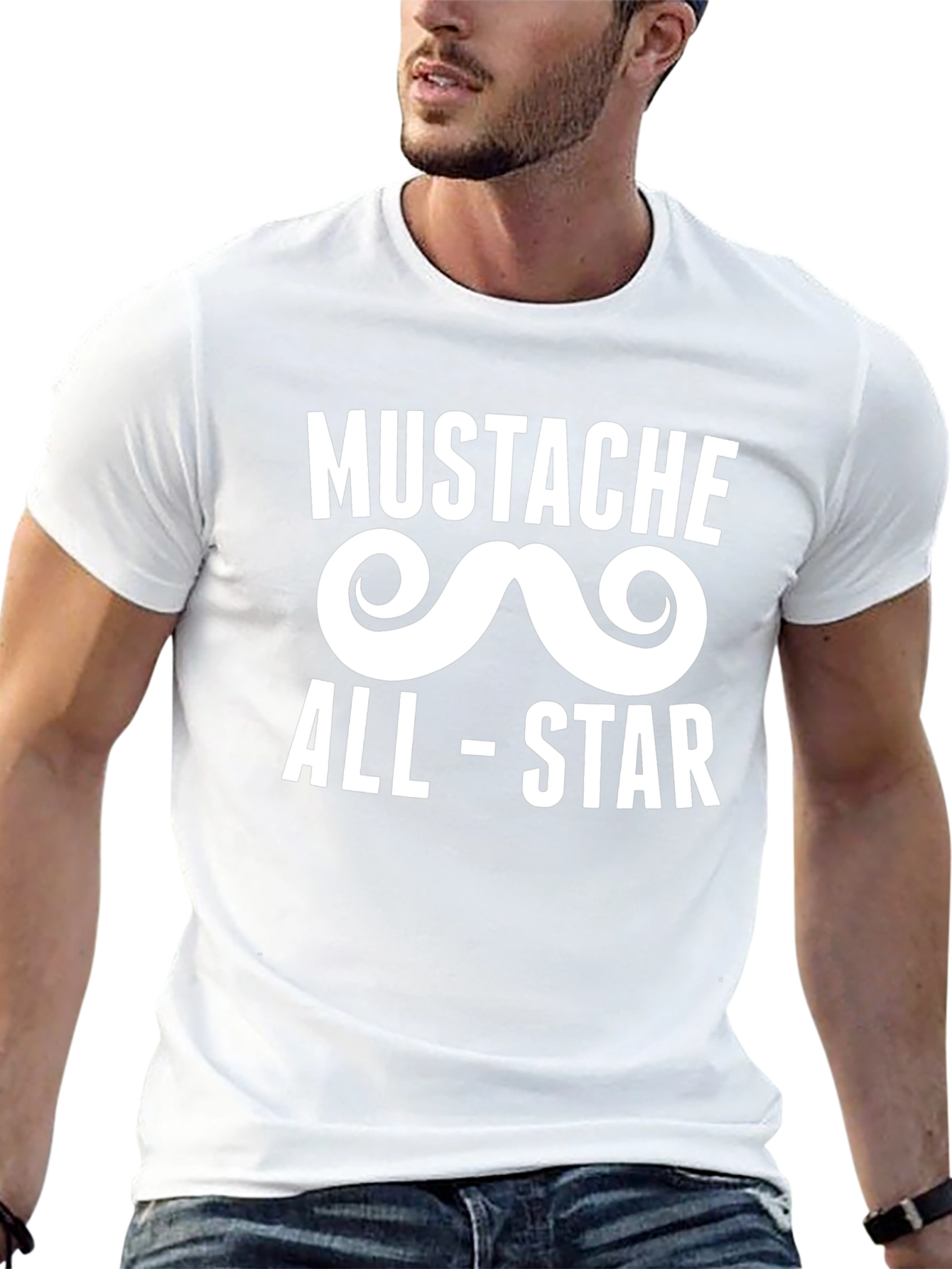 Black Mustache All-Star Black Graphic Tee view 13