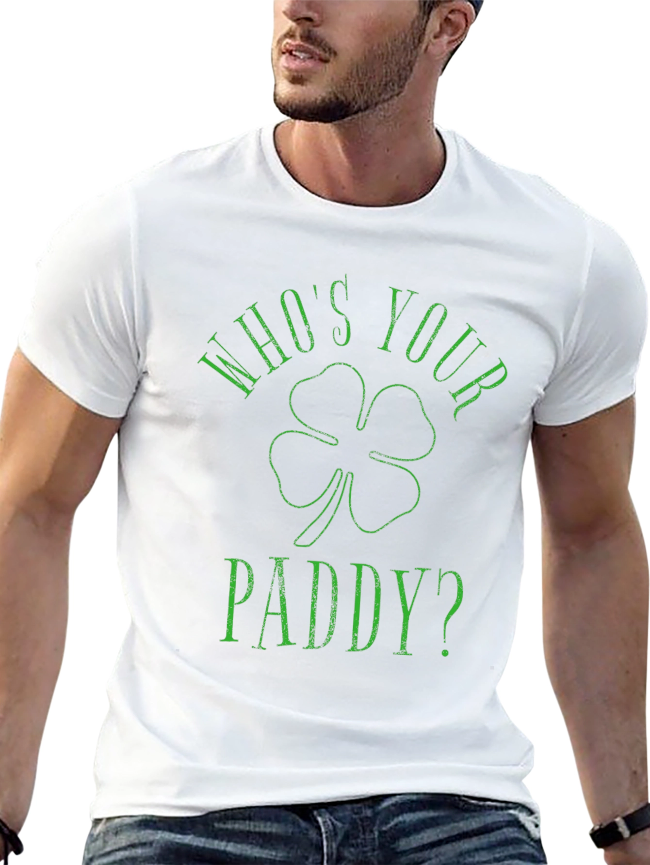 Black Who's Your Paddy? St. Patrick's Day T-Shirt view 13