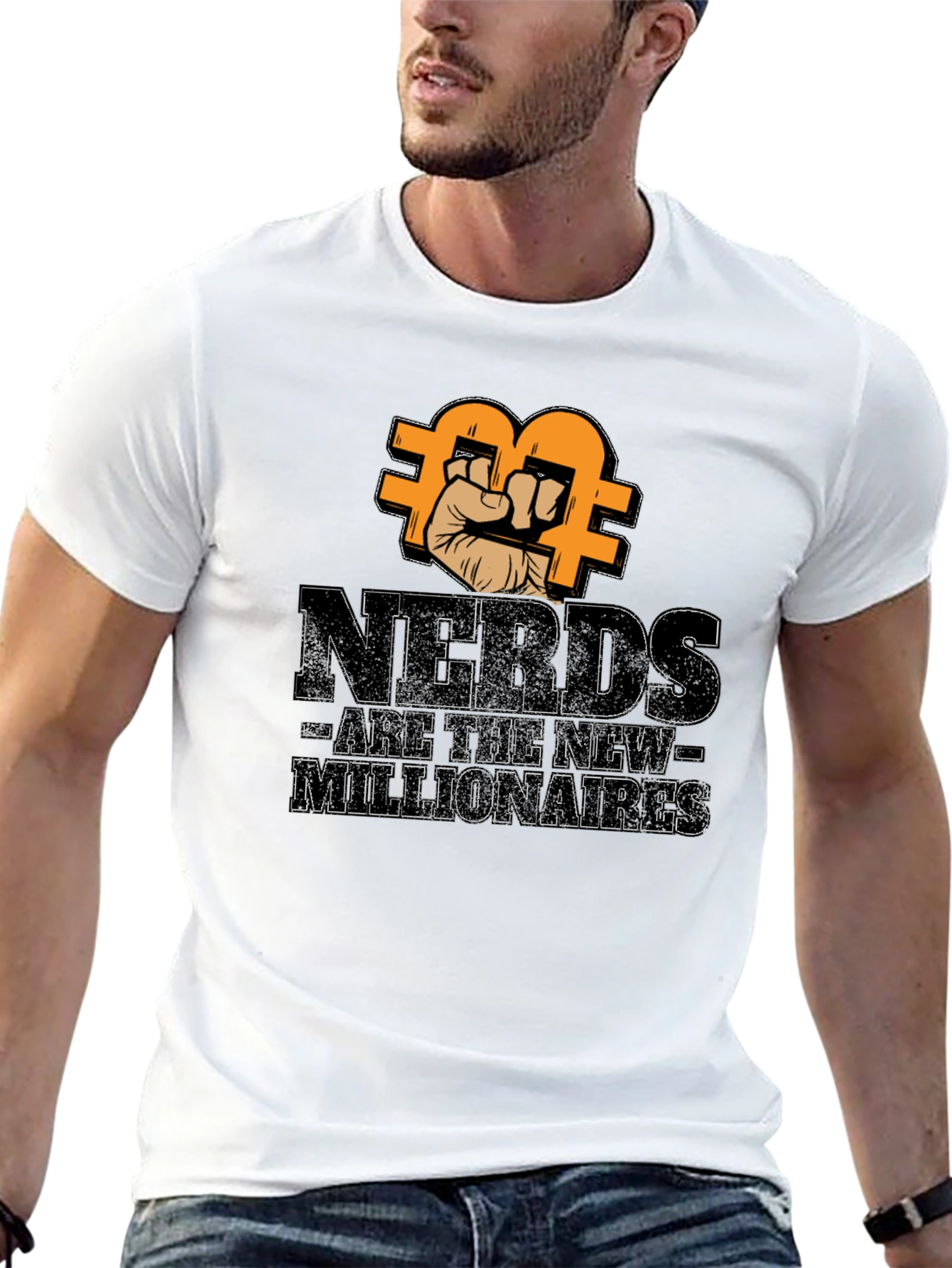 Black Nerds Are The New Millionaires Bitcoin T-Shirt view 13