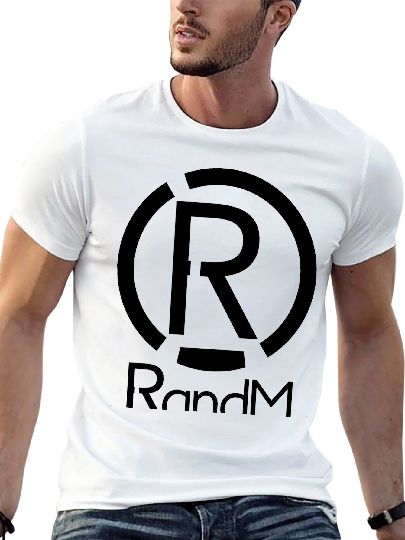 Black RandM Black Graphic T-Shirt - Modern Style view 13