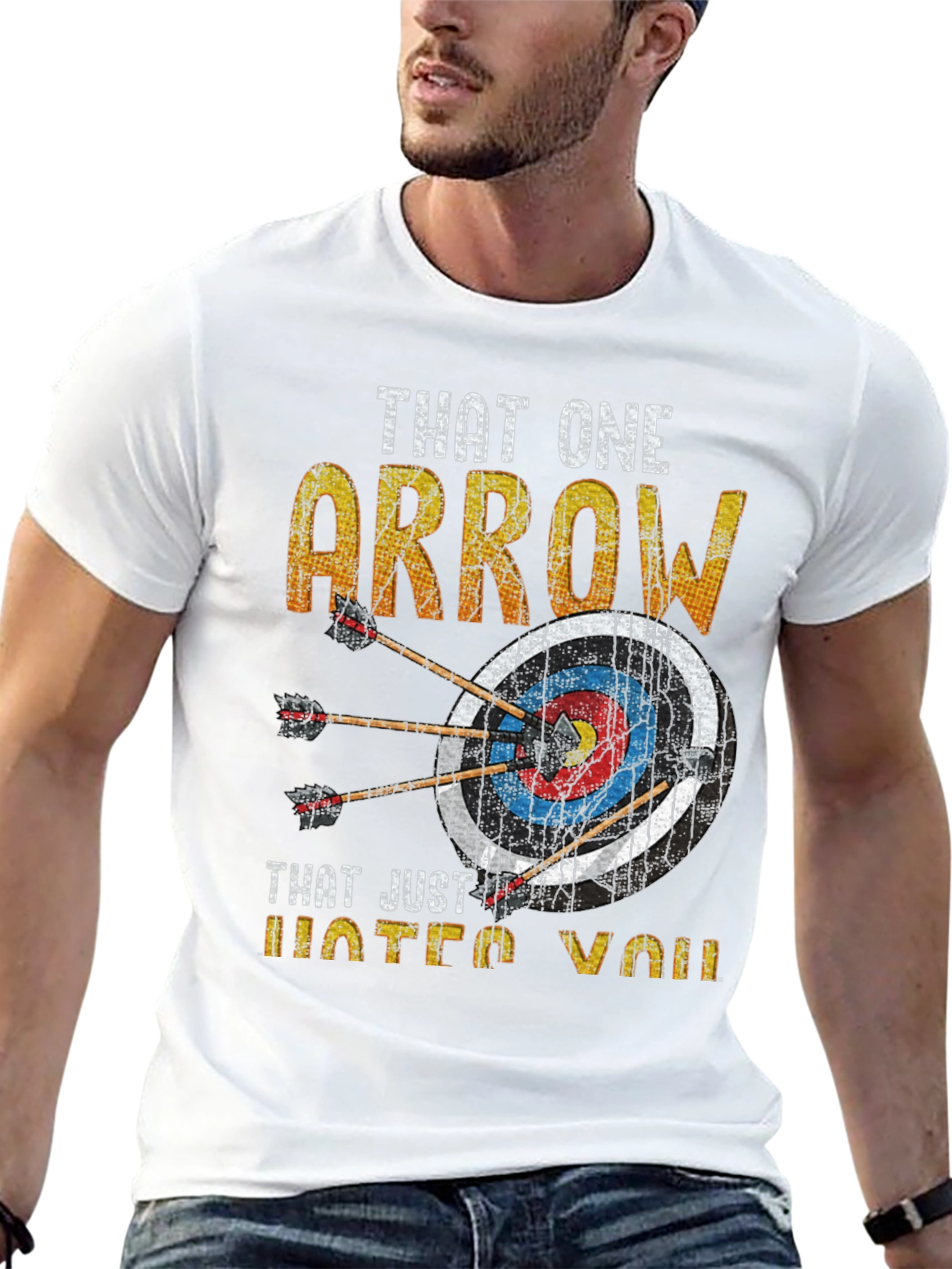 Black Archery Arrow T-Shirt - Humor Target Tee view 13