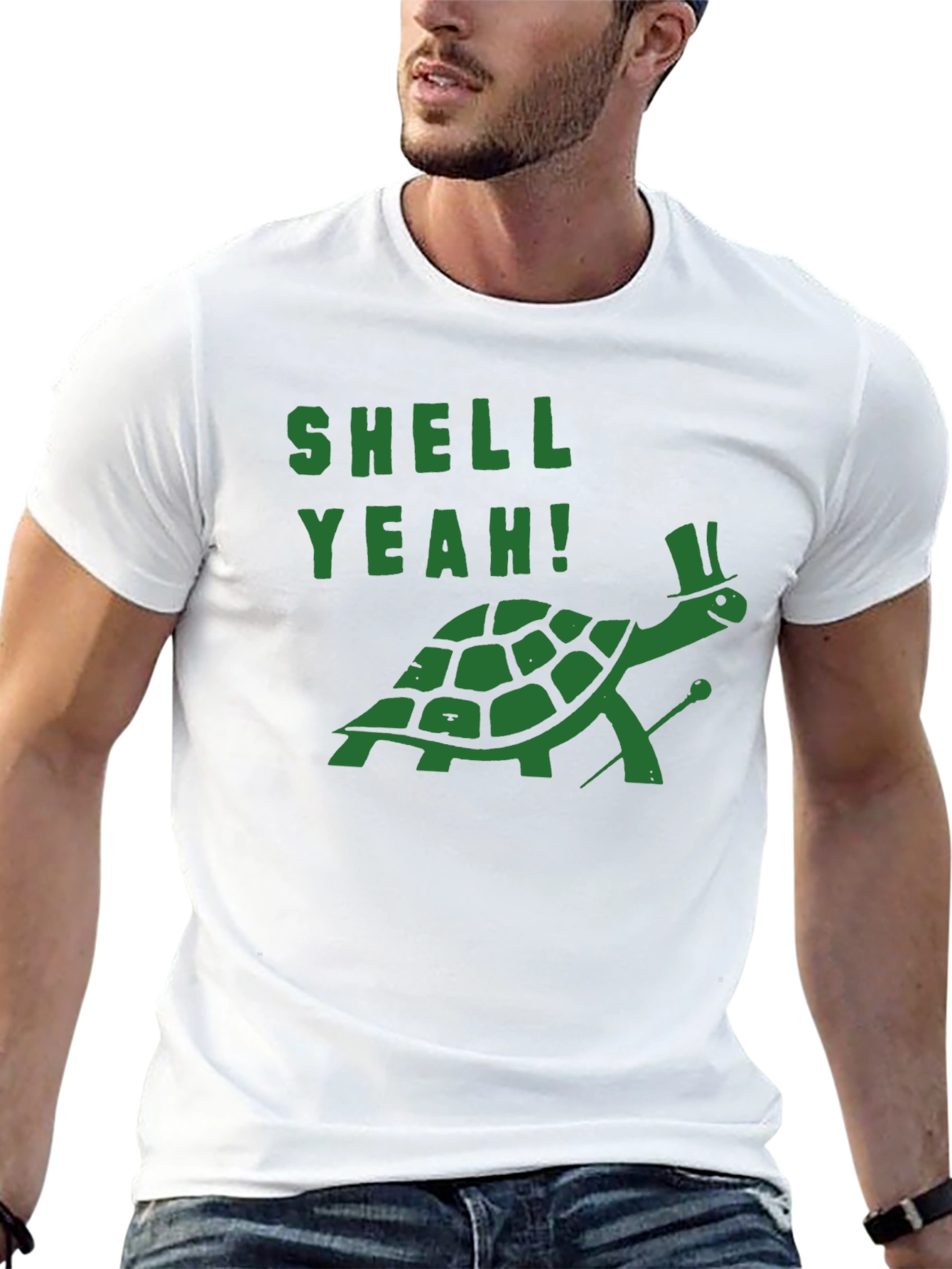Black Shell Yeah Turtle Graphic T-Shirt view 13