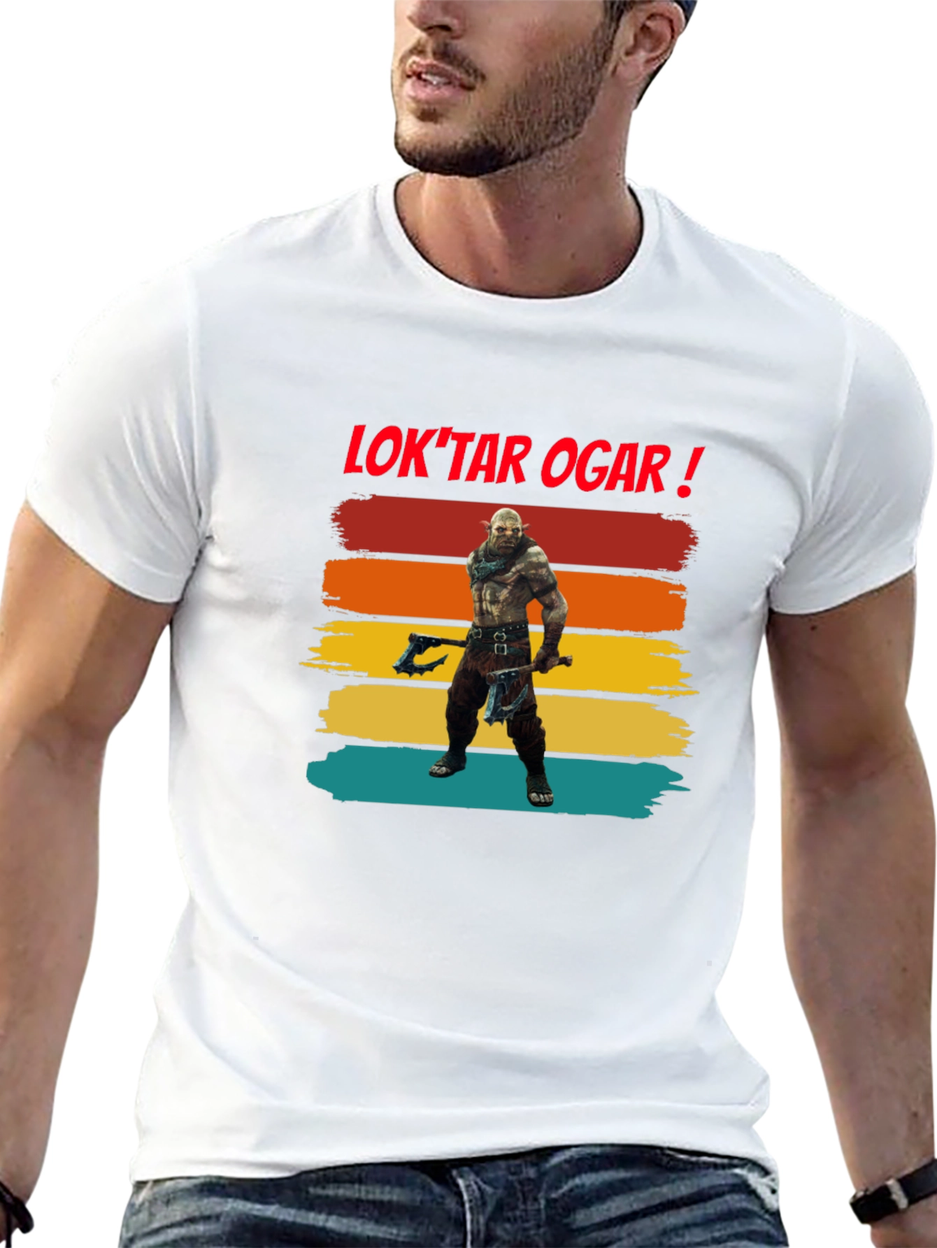 Black Lok'tar Ogar Orc T-Shirt view 13