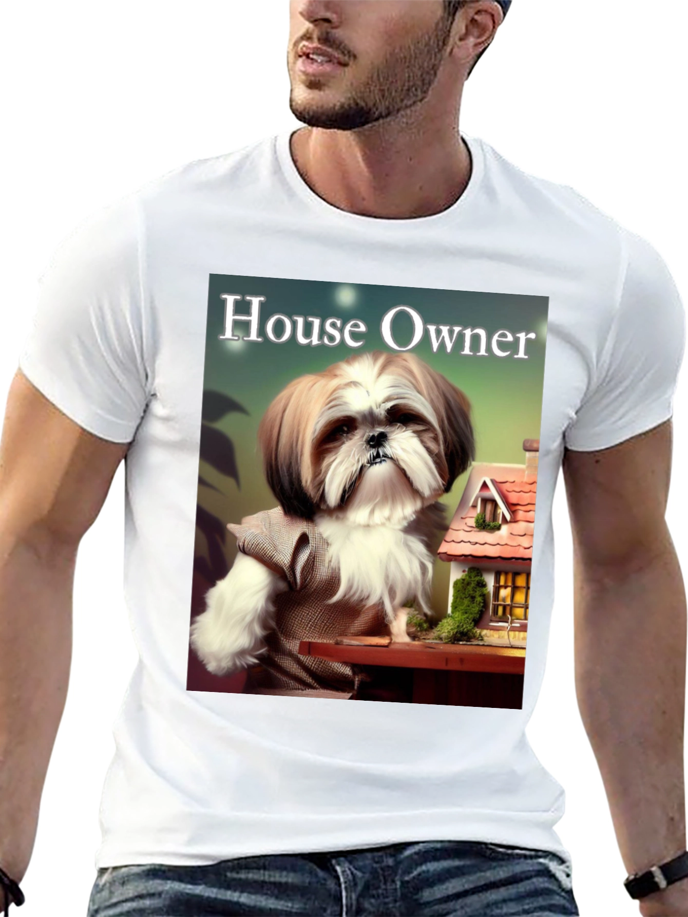 Black House Owner Dog T-Shirt view 13