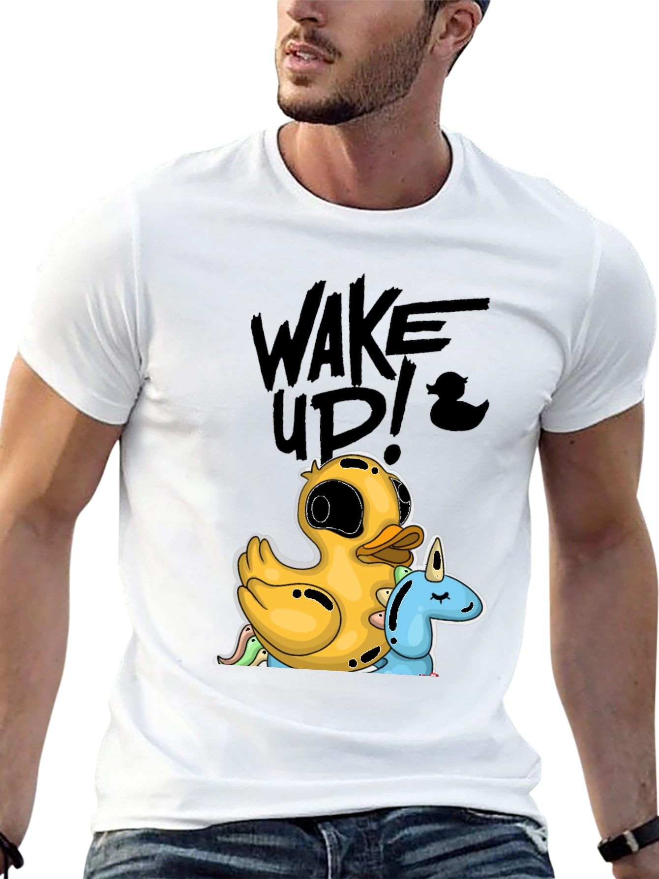 Black Duck & Unicorn Graphic Tee - Wake Up! view 13