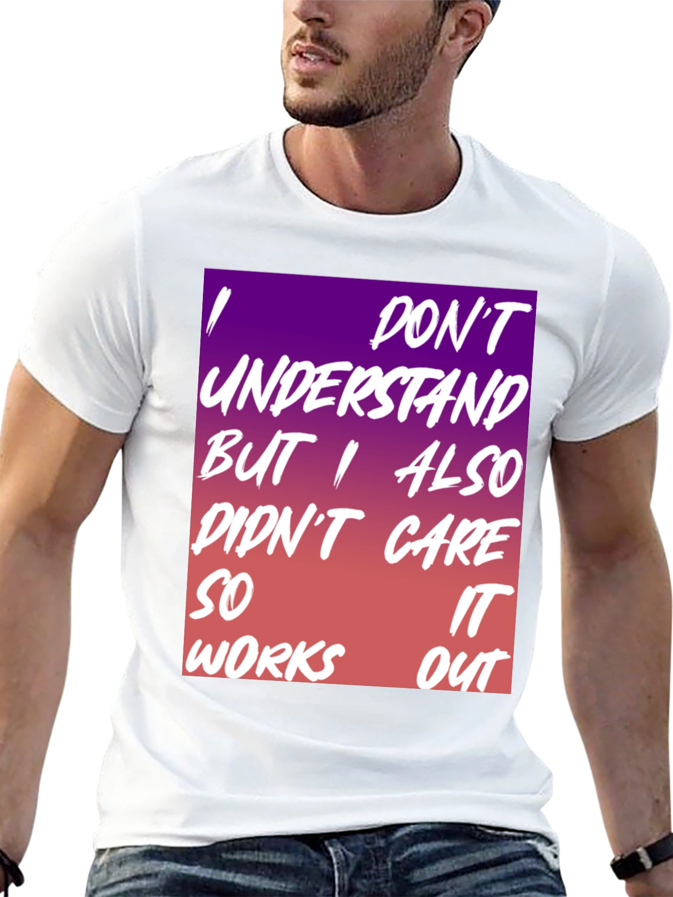 Black I Don't Understand Graphic Tee view 13