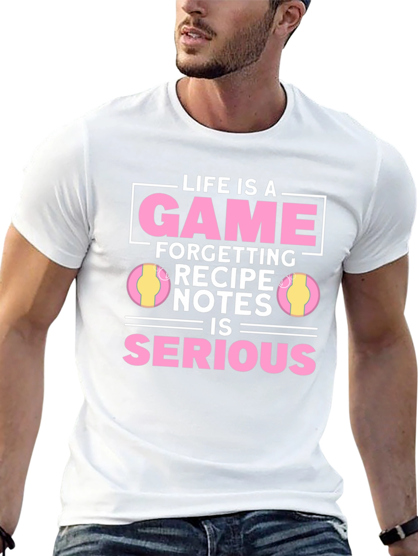 Black Life is a Game Recipe T-Shirt view 13