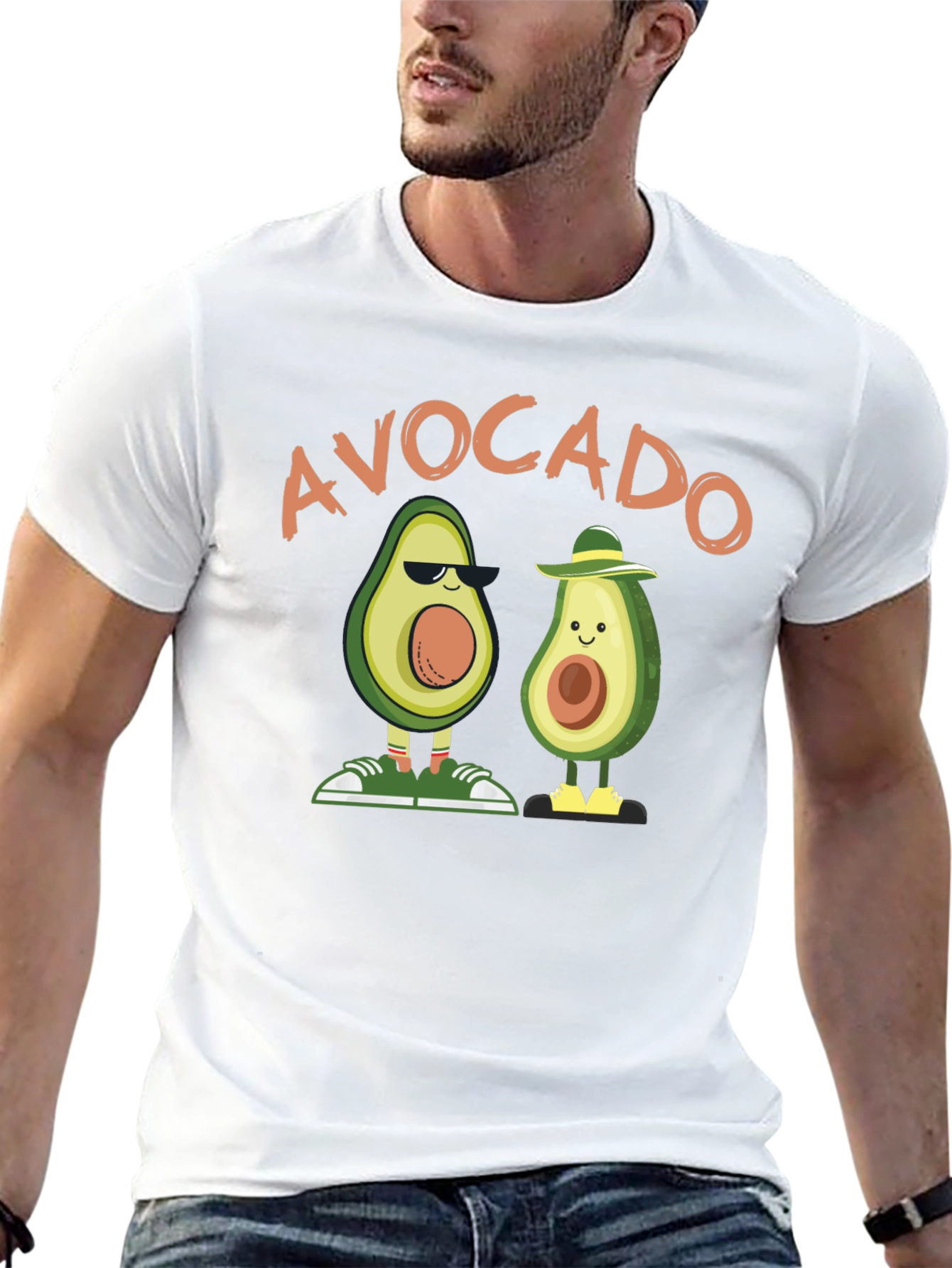 Black Avocado Graphic T-Shirt - Cool & Fun Design view 13