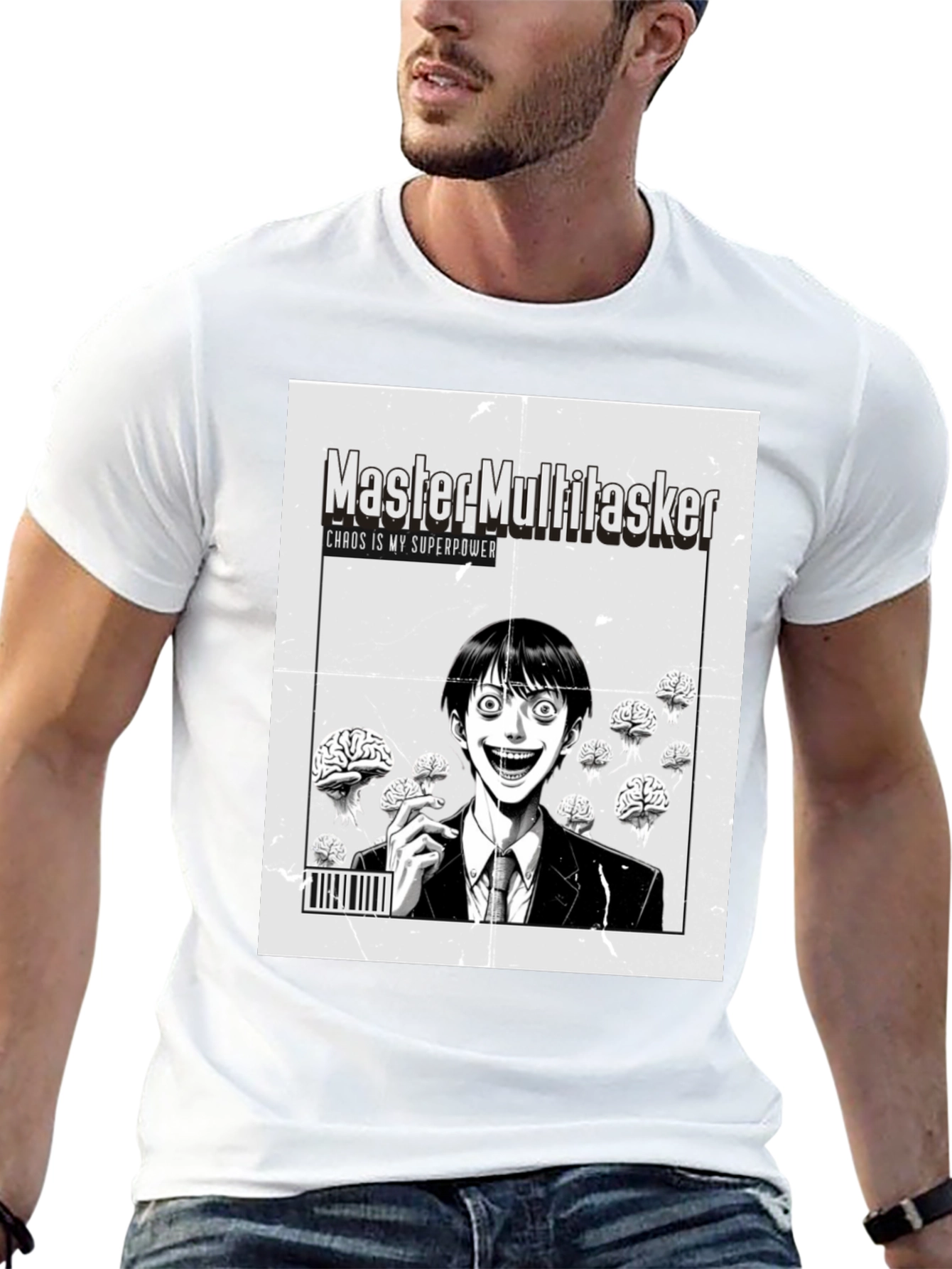 Black Master Multitasker Graphic Tee view 13