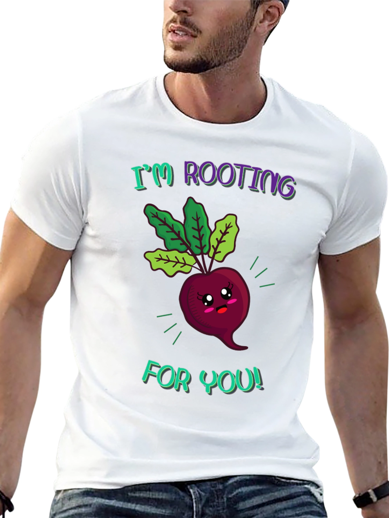 Black I'm Rooting For You Beetroot Graphic Tee view 13