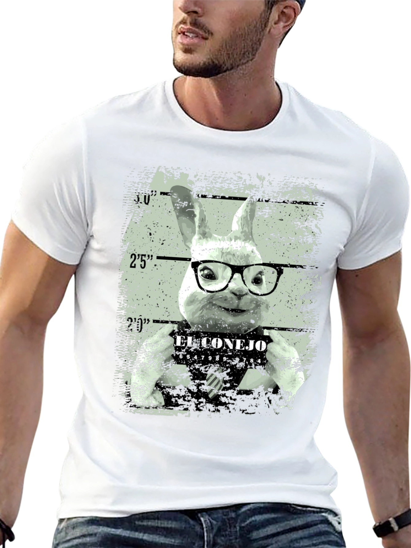 Black El Conejo Mugshot Graphic Tee view 13