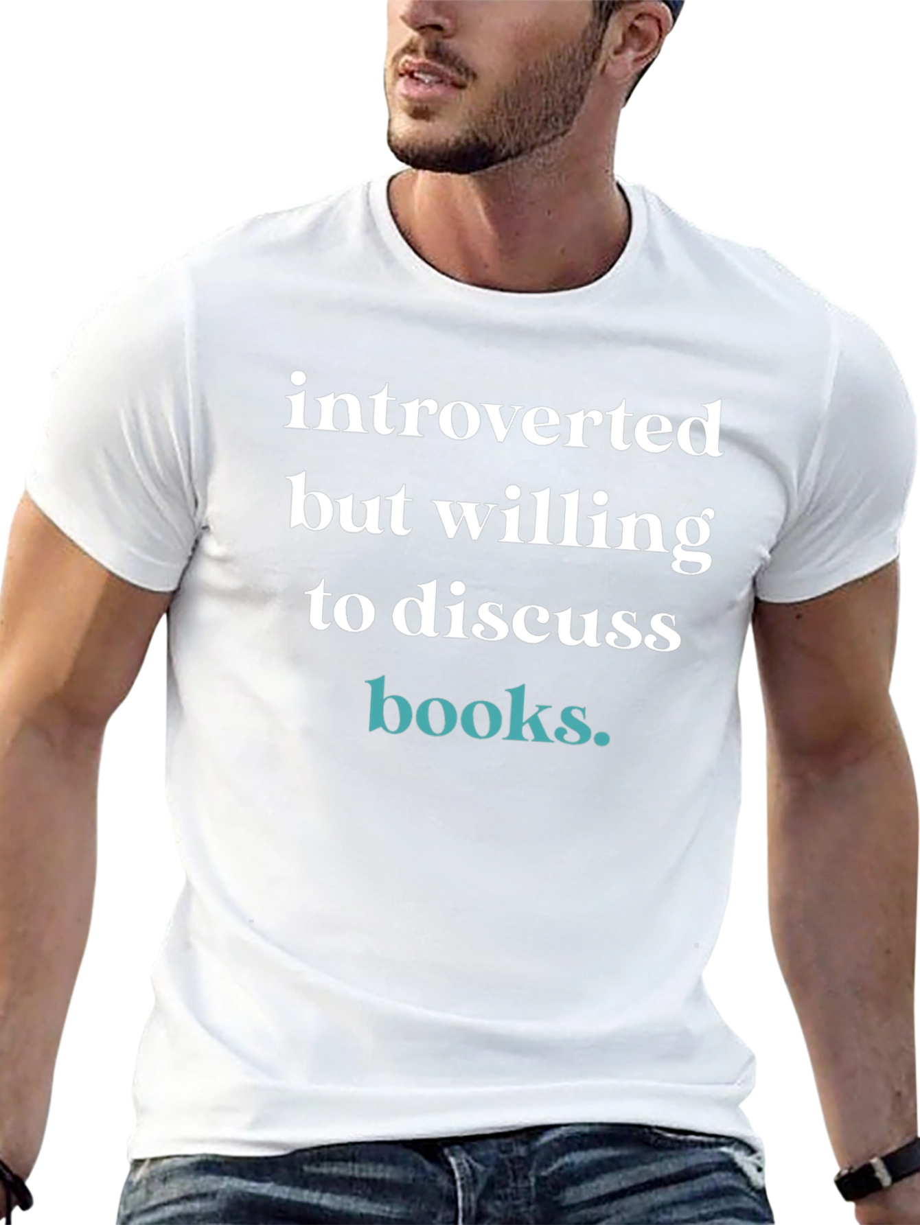 Black Introverted But Willing to Discuss Books T-Shirt view 13