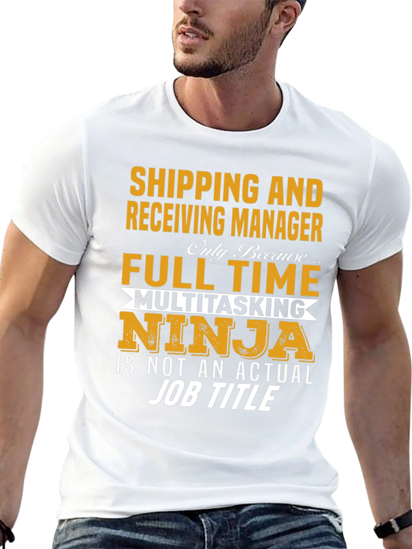 Black Shipping Manager Ninja Graphic Tee view 13