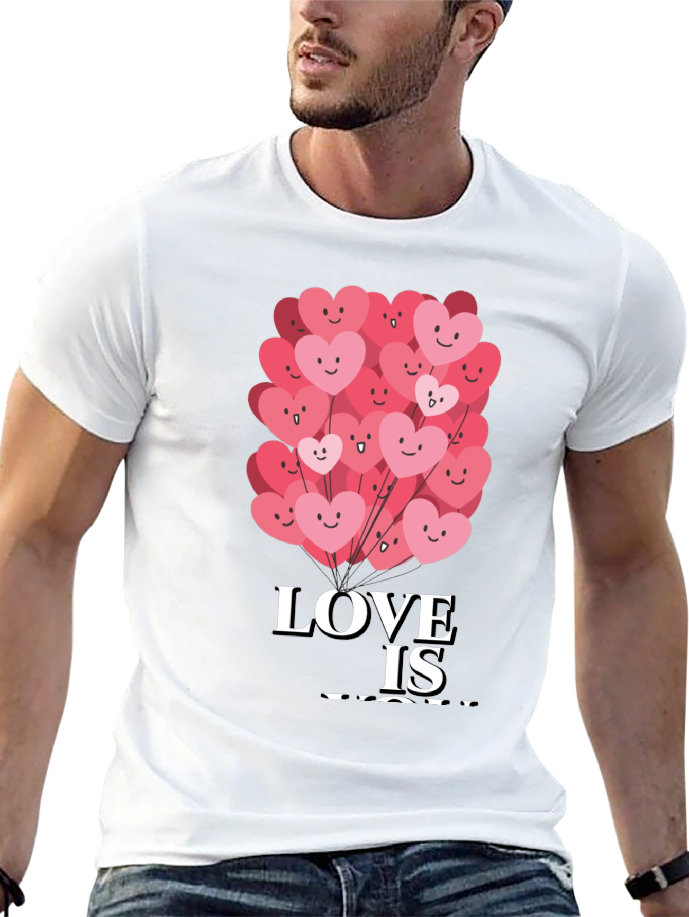Black Love Is You Graphic Tee - Valentine's Day Shirt view 13