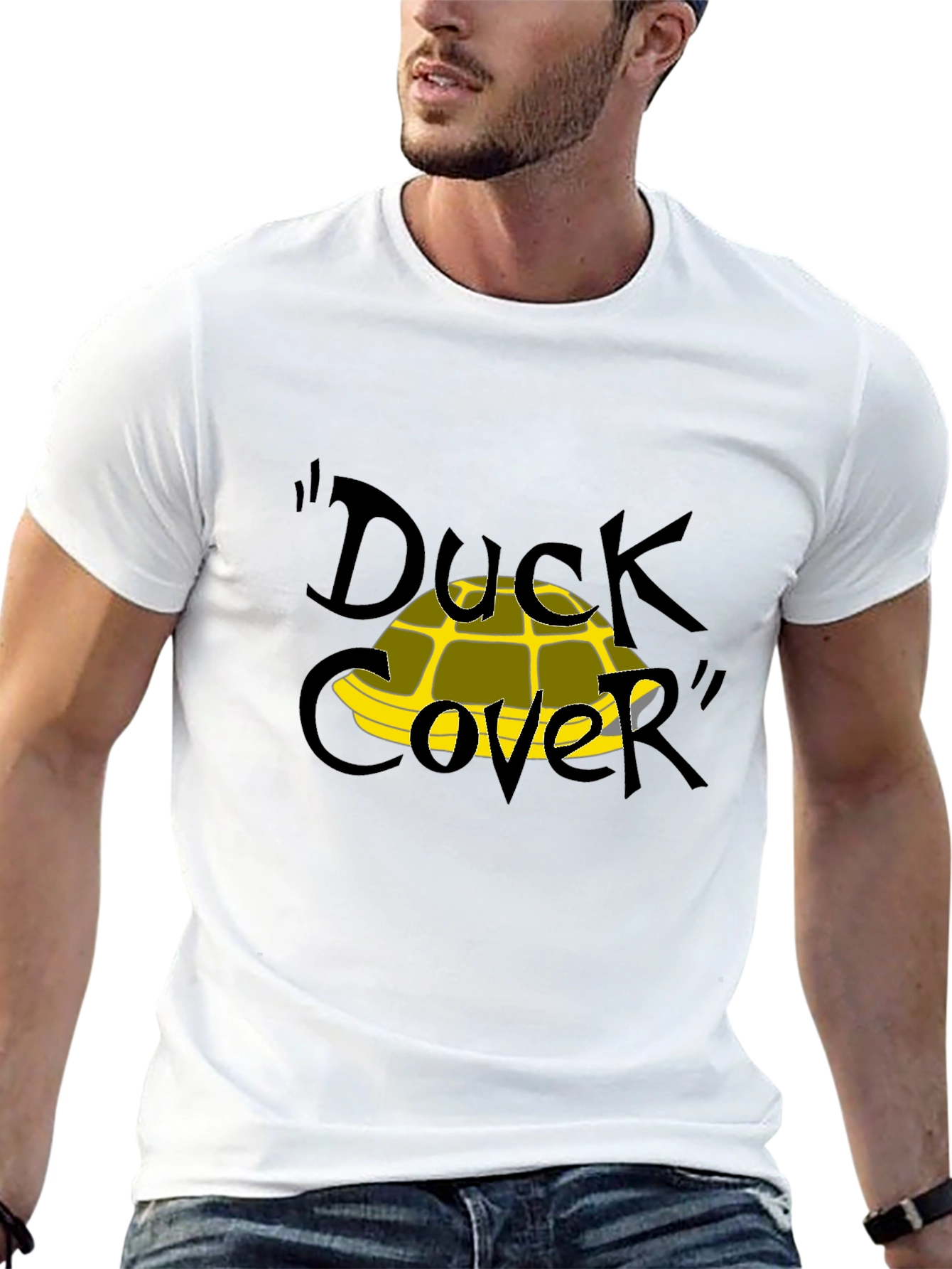 Black Duck Cover Funny Graphic T-Shirt view 13