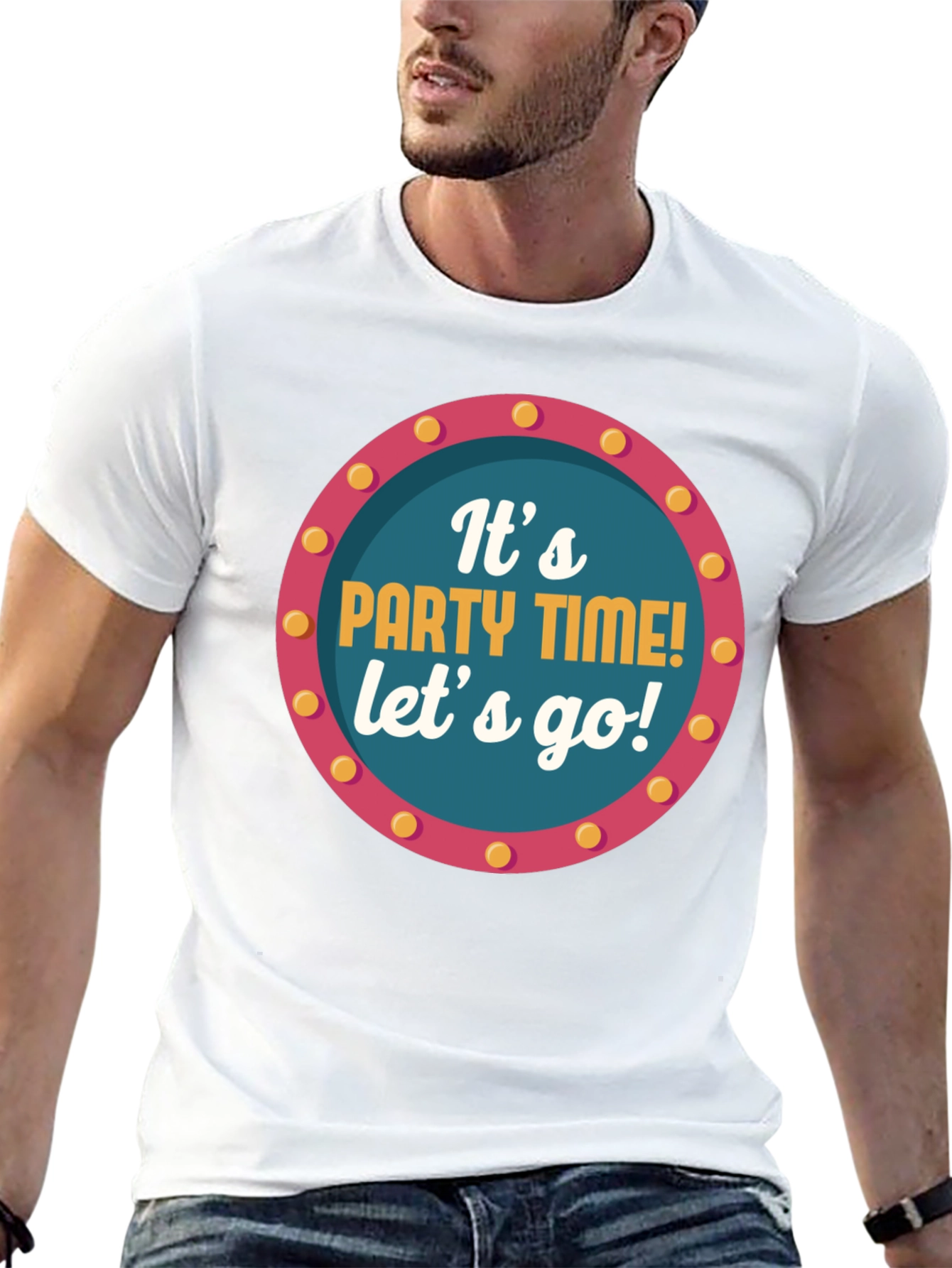 Black It's Party Time! Graphic Tee view 13