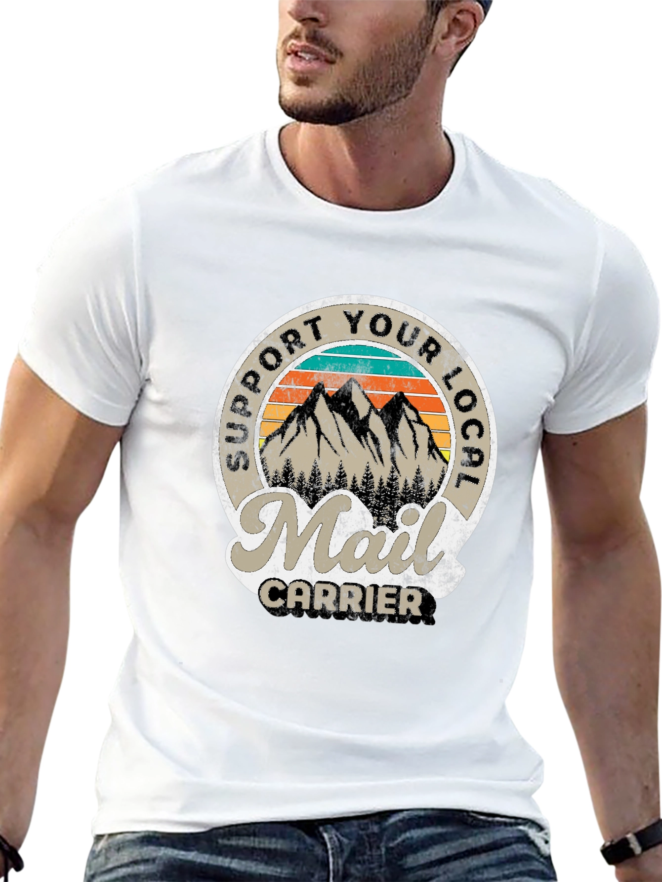Support Your Local Mail Carrier T-Shirt - 13