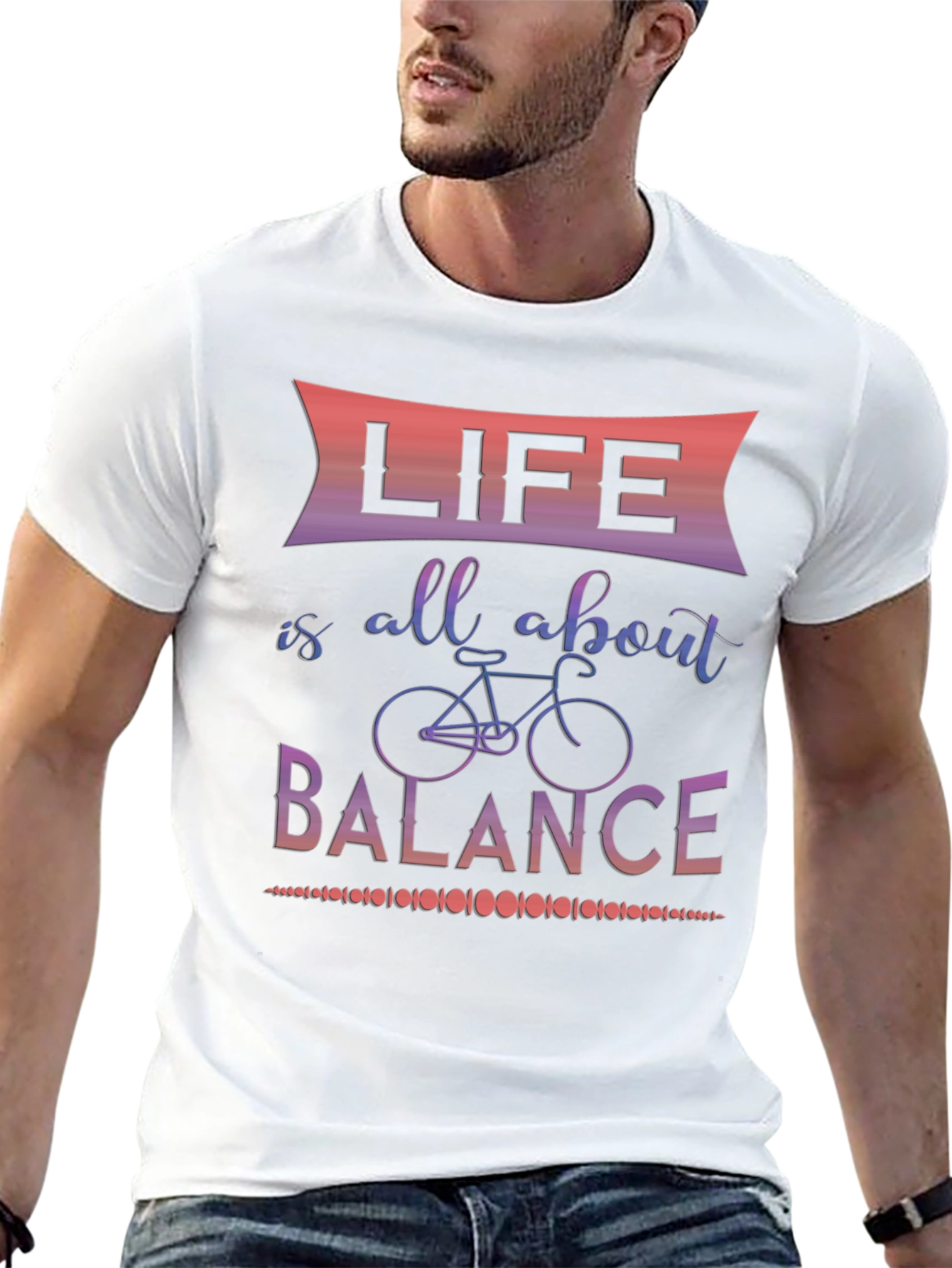 Black Life is all about balance graphic tee view 13