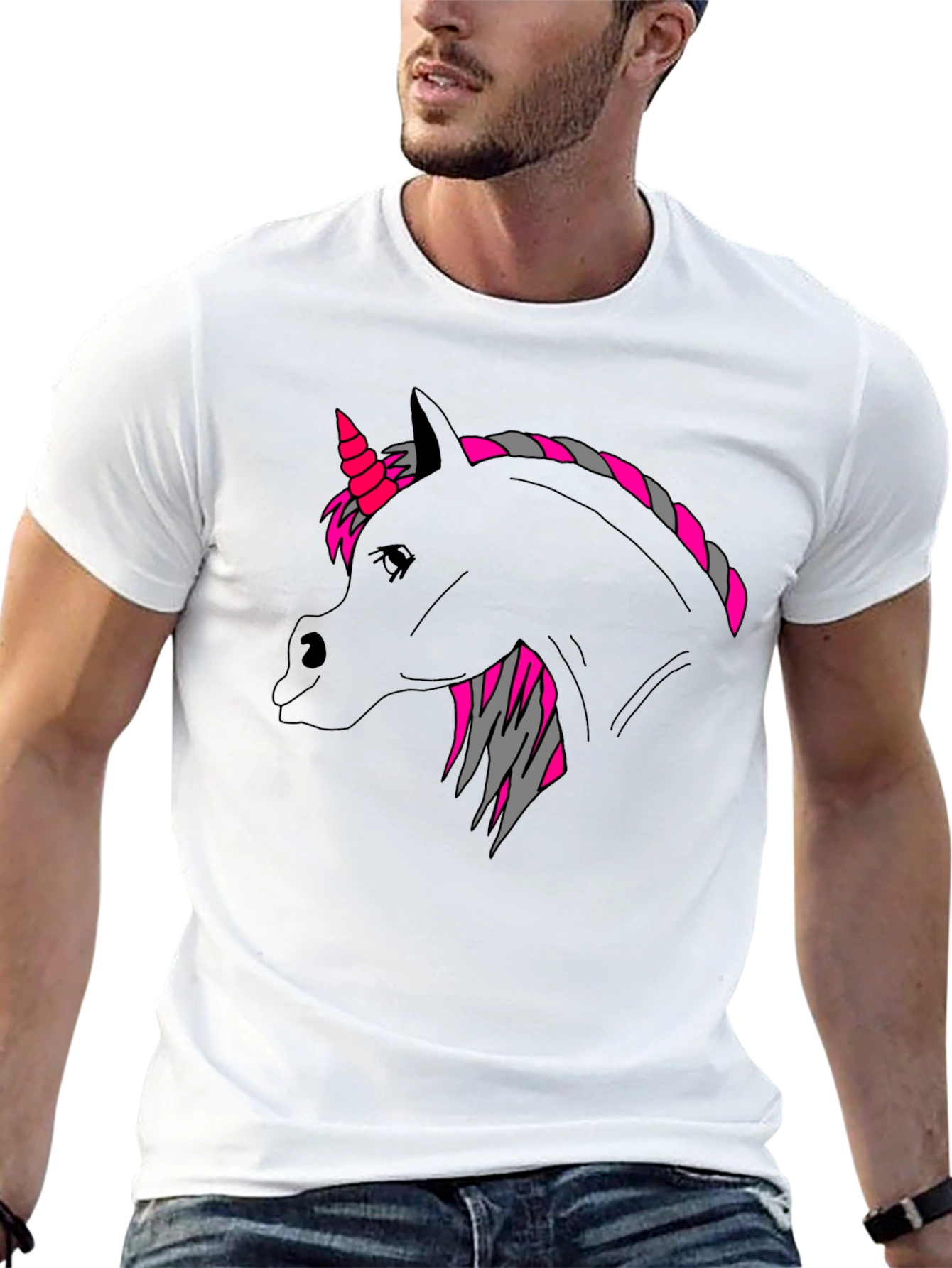 Black Unicorn Graphic T-Shirt - Unique Style view 13