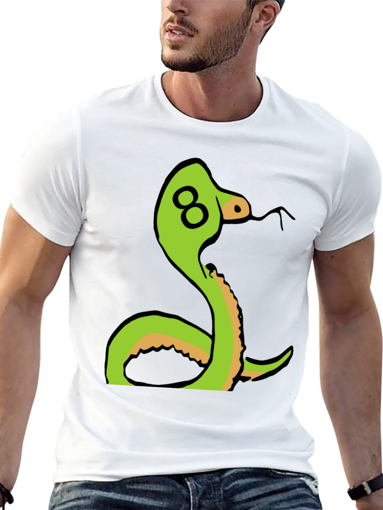 Black Snake Graphic T-Shirt - Unique Design view 13
