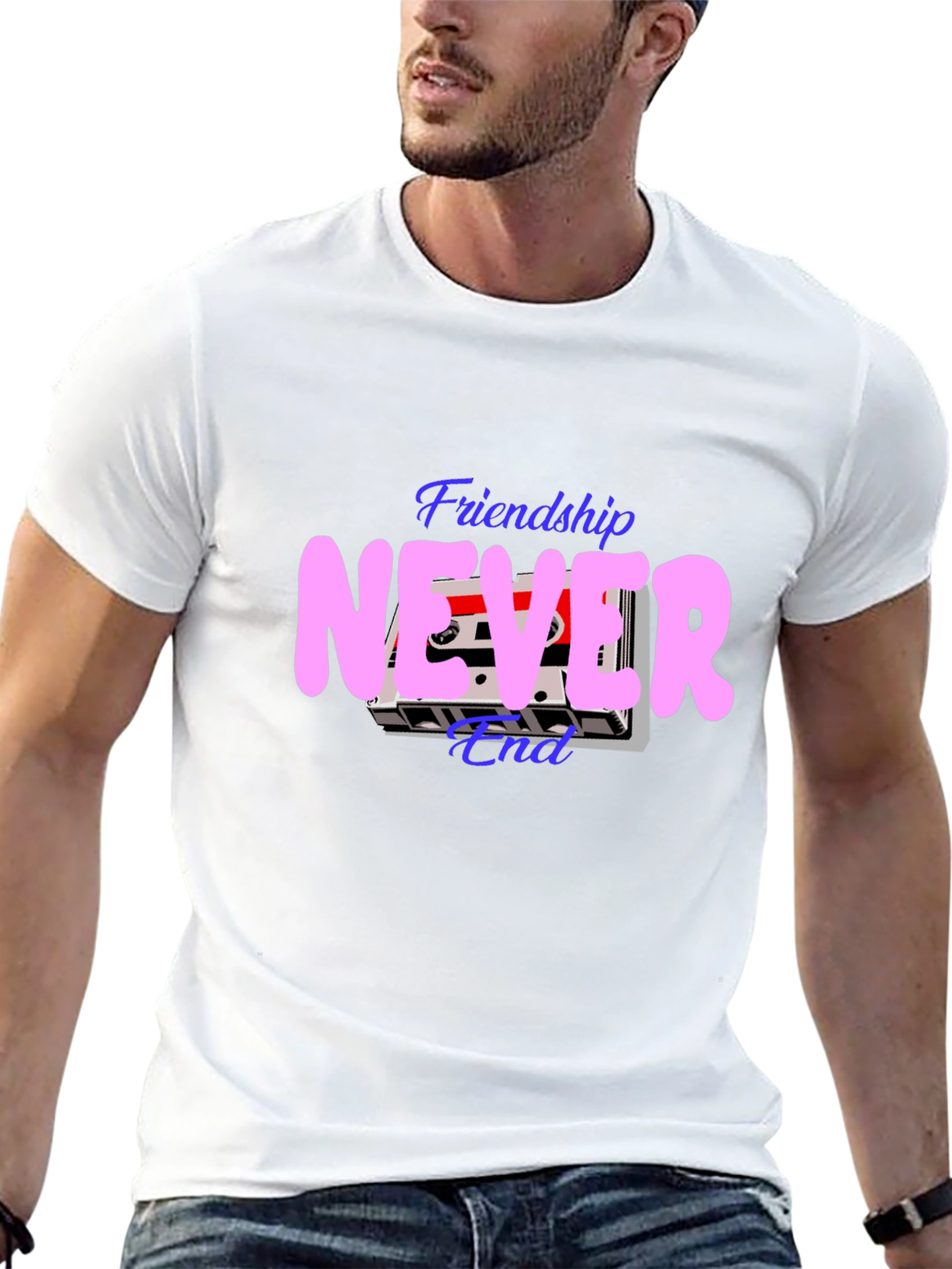 Black Friendship Never End T-Shirt view 13