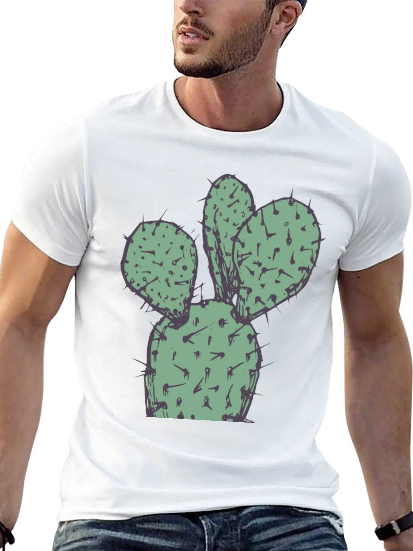 Black Cactus Graphic Tee - Soft & Stylish! view 13
