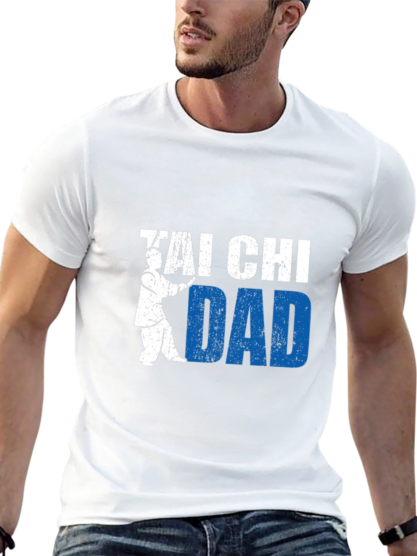 Black Tai Chi Dad Graphic T-Shirt view 13