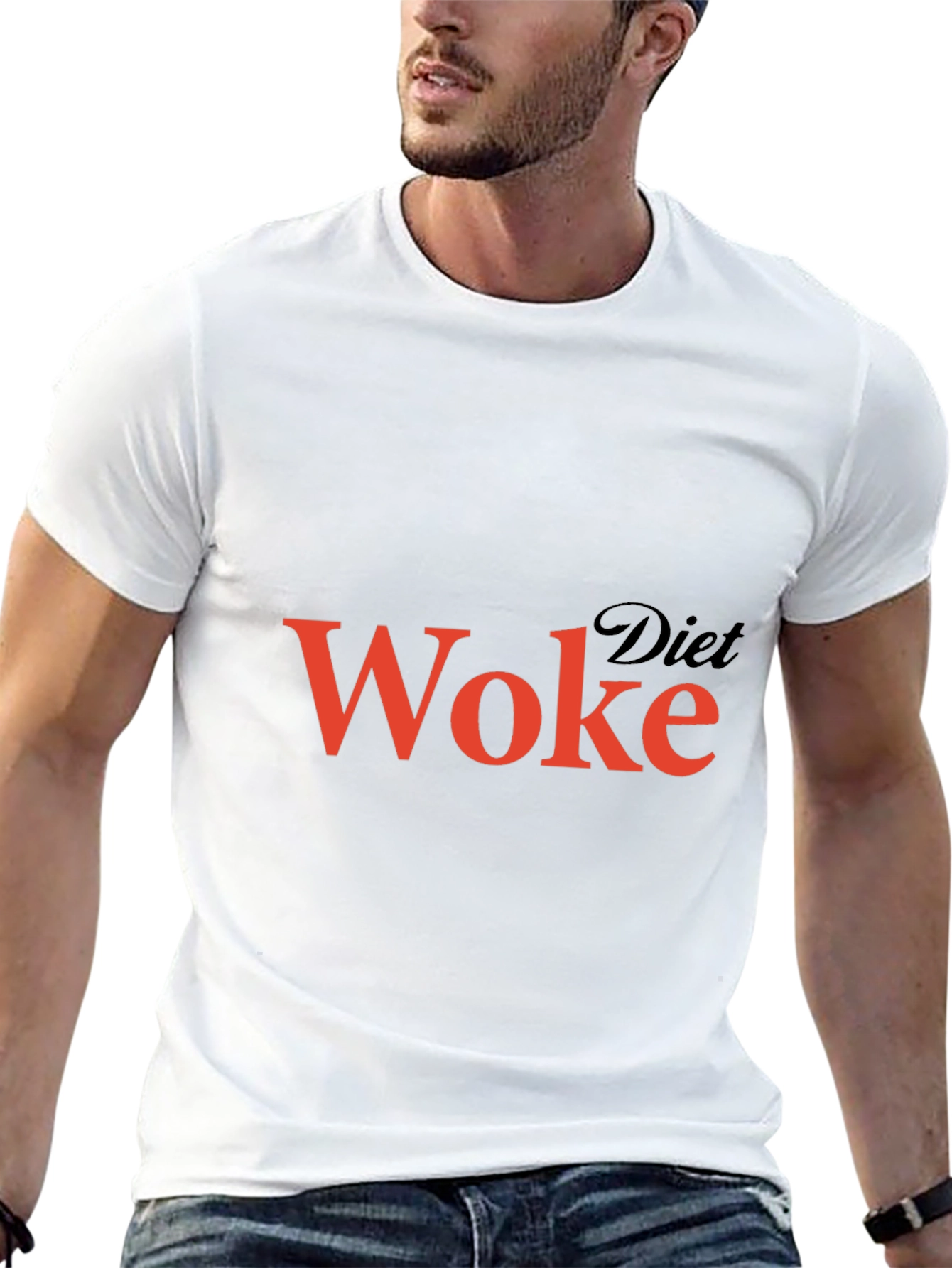 Black Diet Woke Graphic T-Shirt - Black view 13