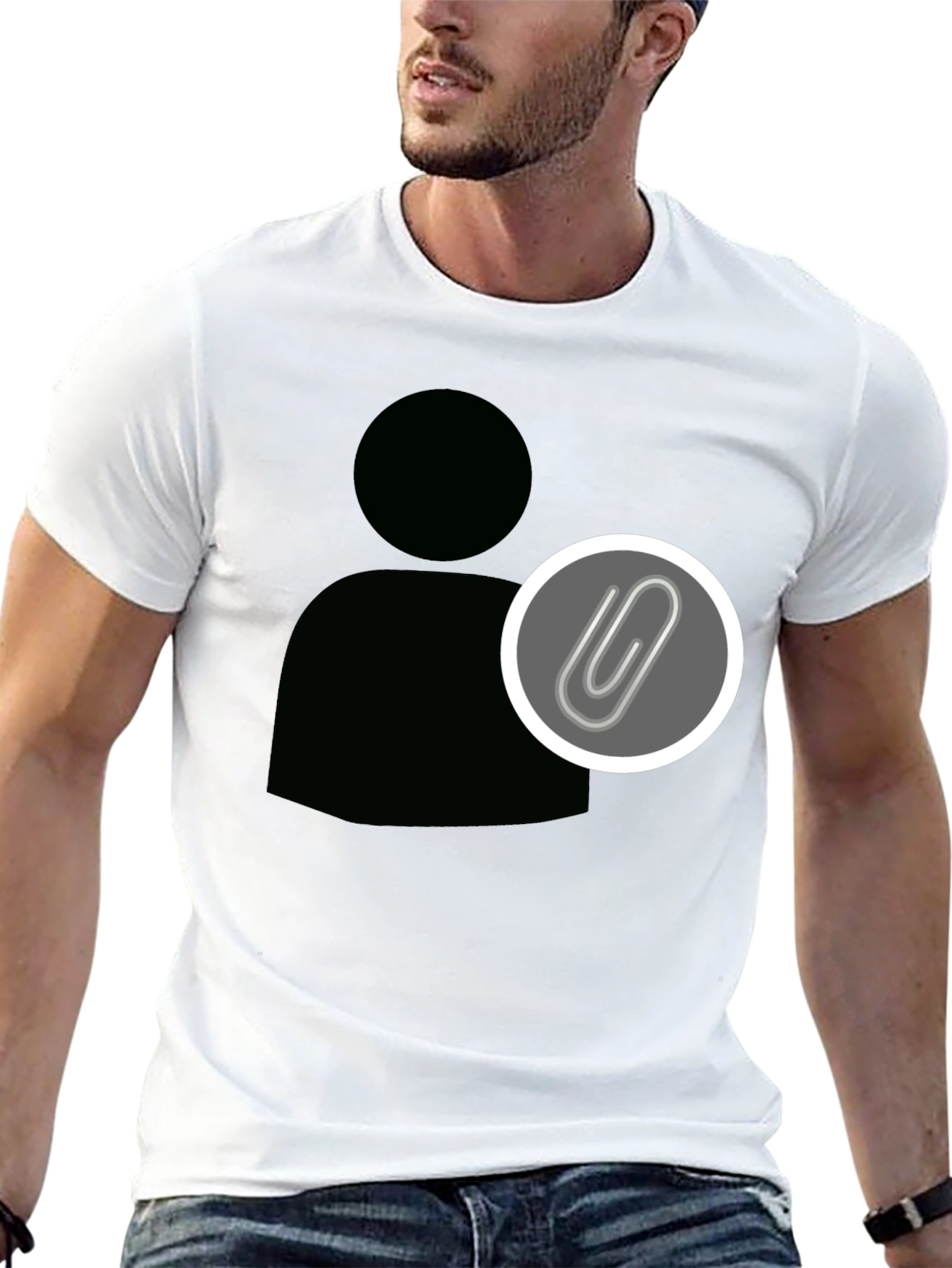 Statement Black Tee - Profile Attachment Design - 13