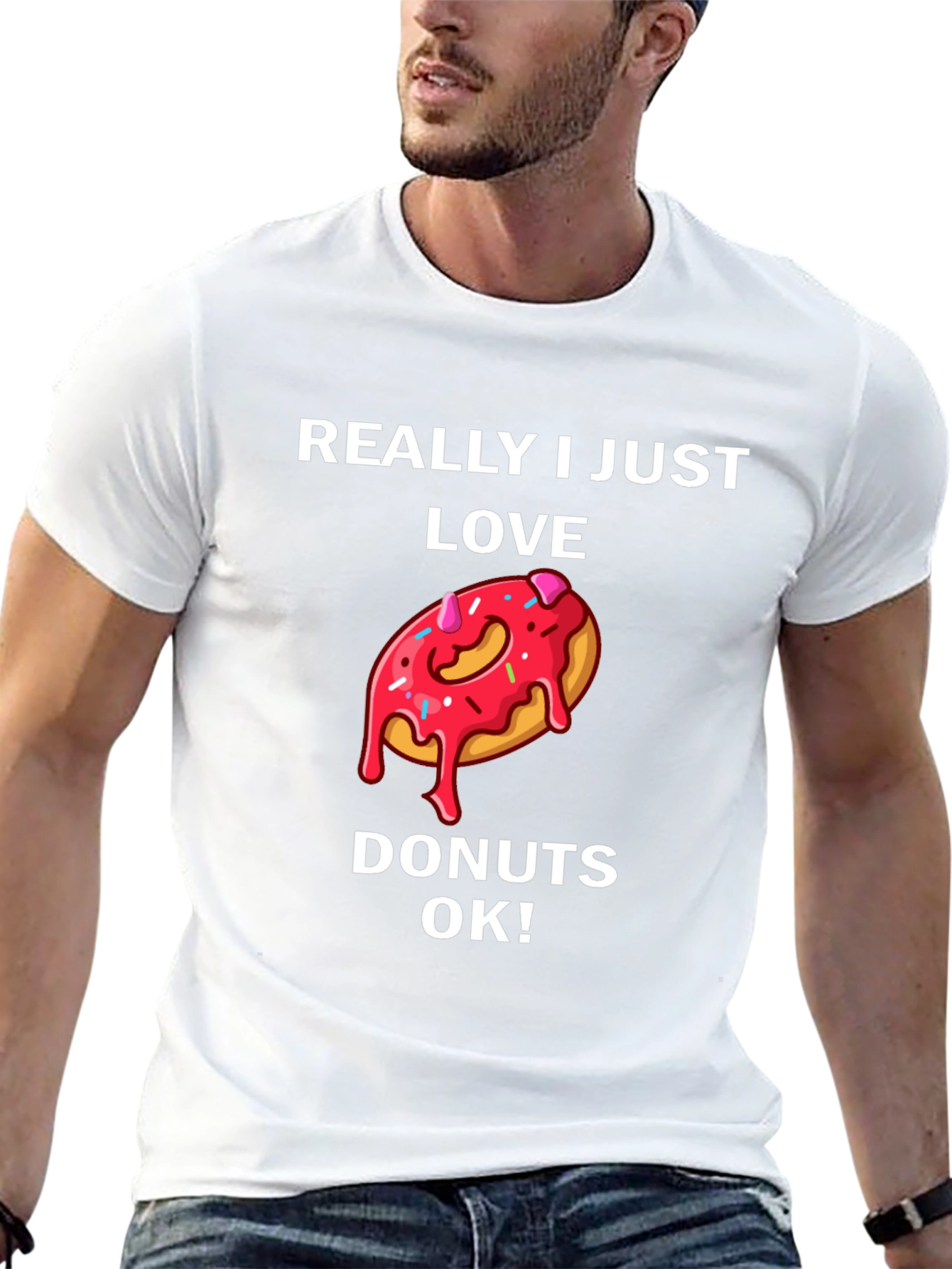 Black Donut Lover T-Shirt - Foodie Graphic Tee view 13