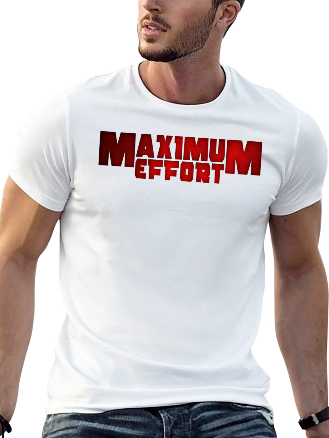 Black Maximum Effort Graphic T-Shirt - Stylish & Comfortable view 13