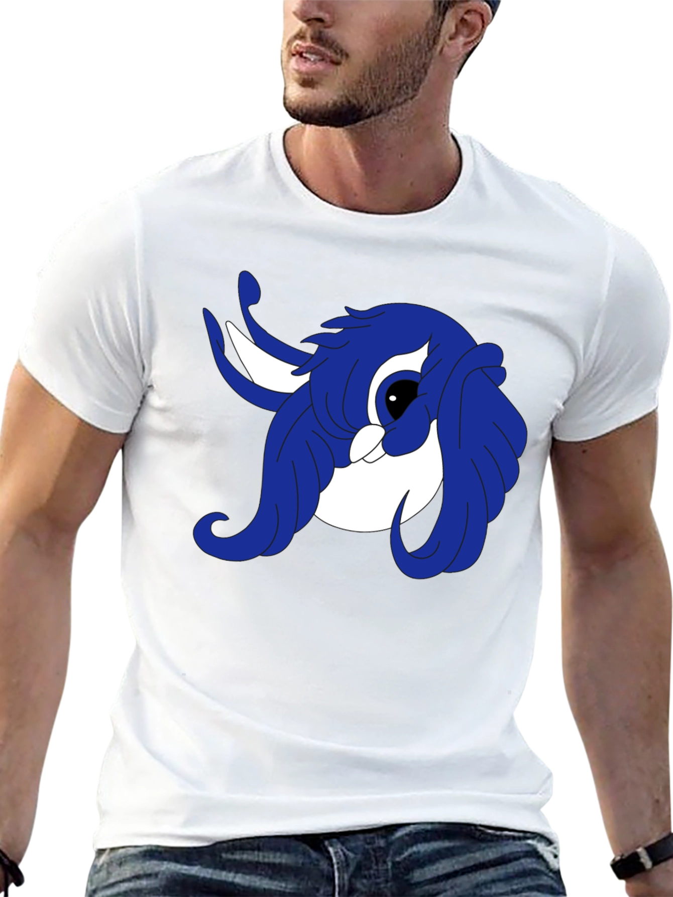 Black Cartoon Bunny Graphic T-Shirt view 13