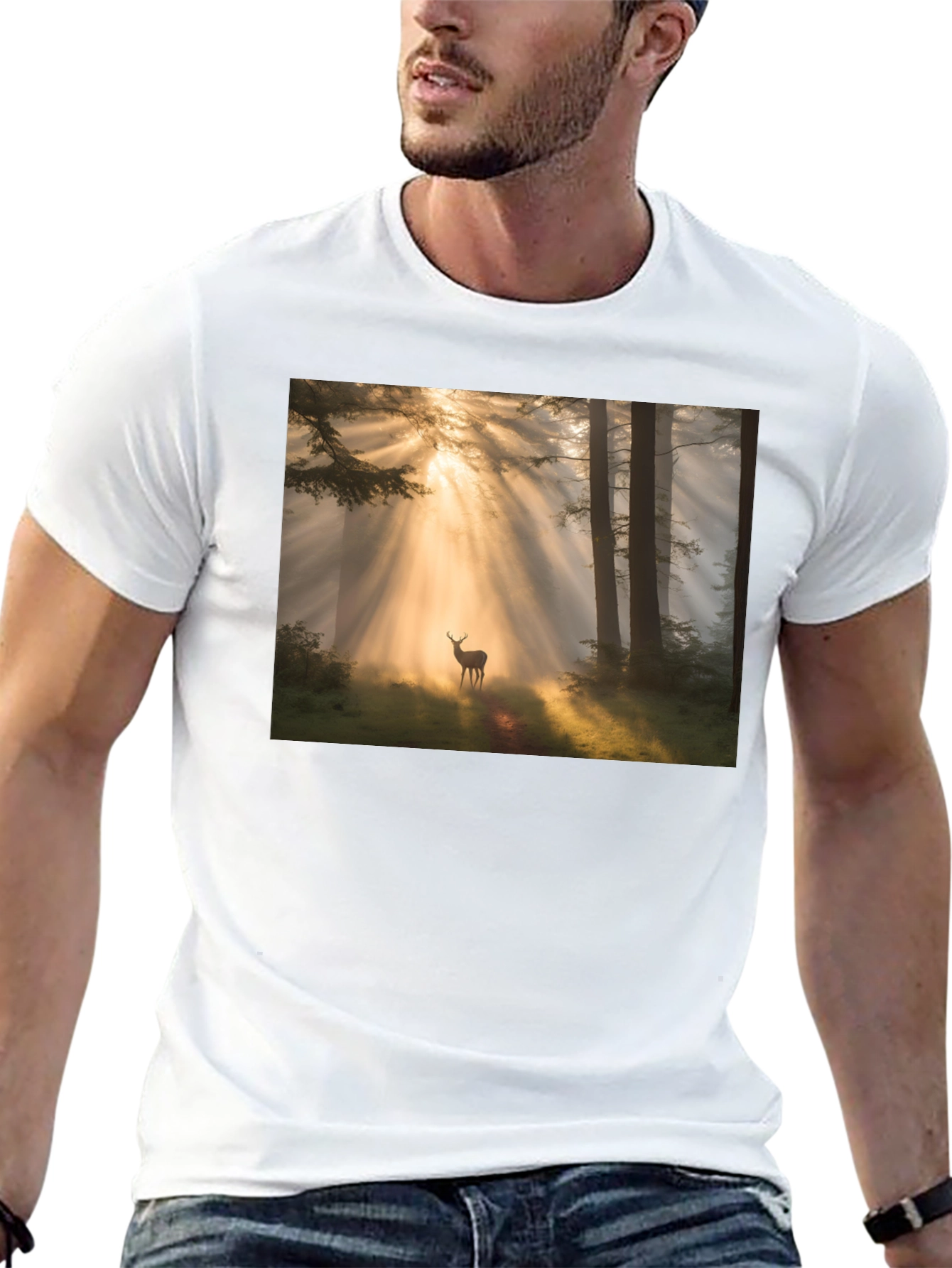 Black Forest Deer T-Shirt - Nature Lover Tee view 13