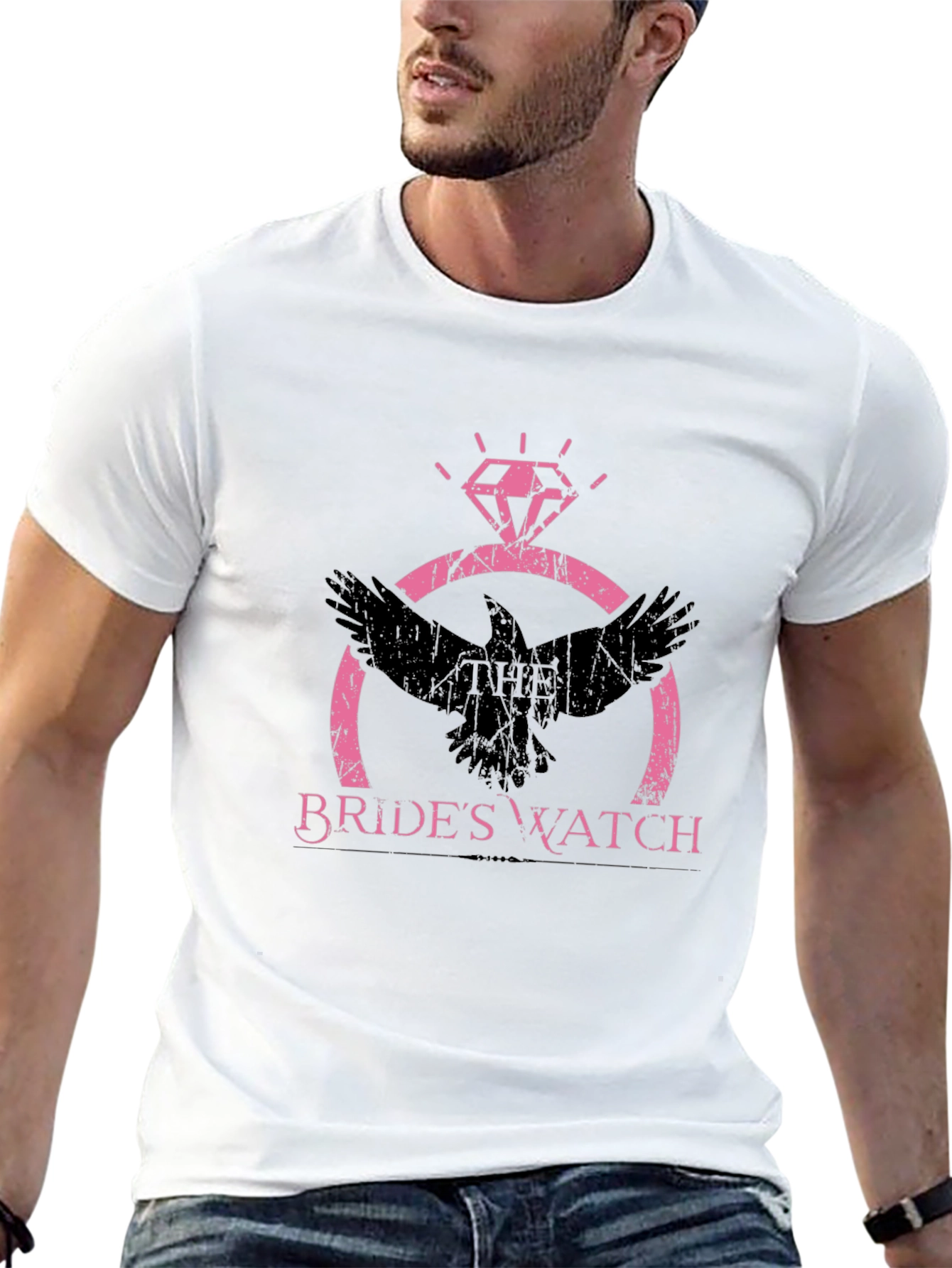Black Bride's Watch Raven Graphic T-Shirt view 13