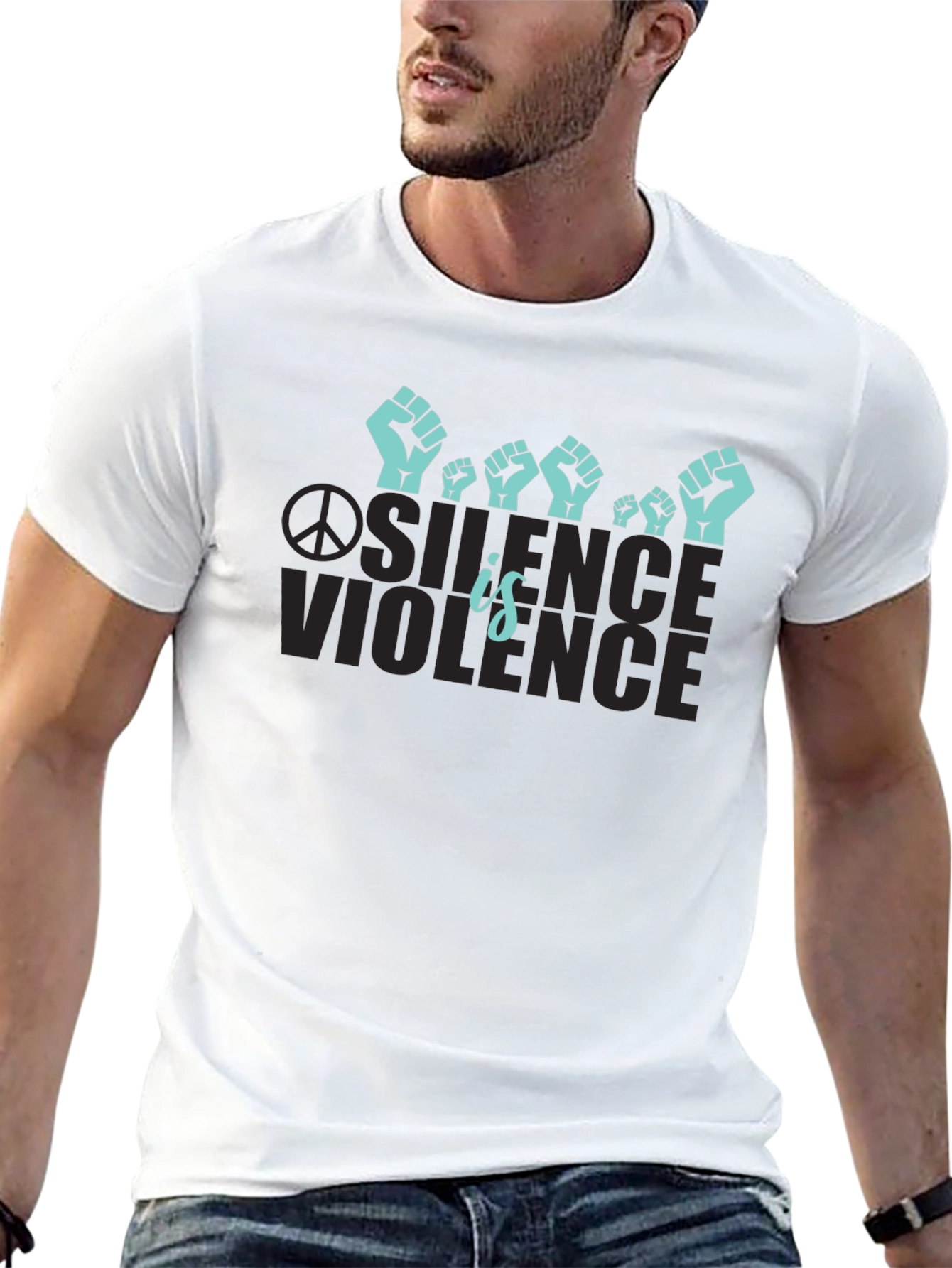Black Silence is Violence Graphic Tee view 13
