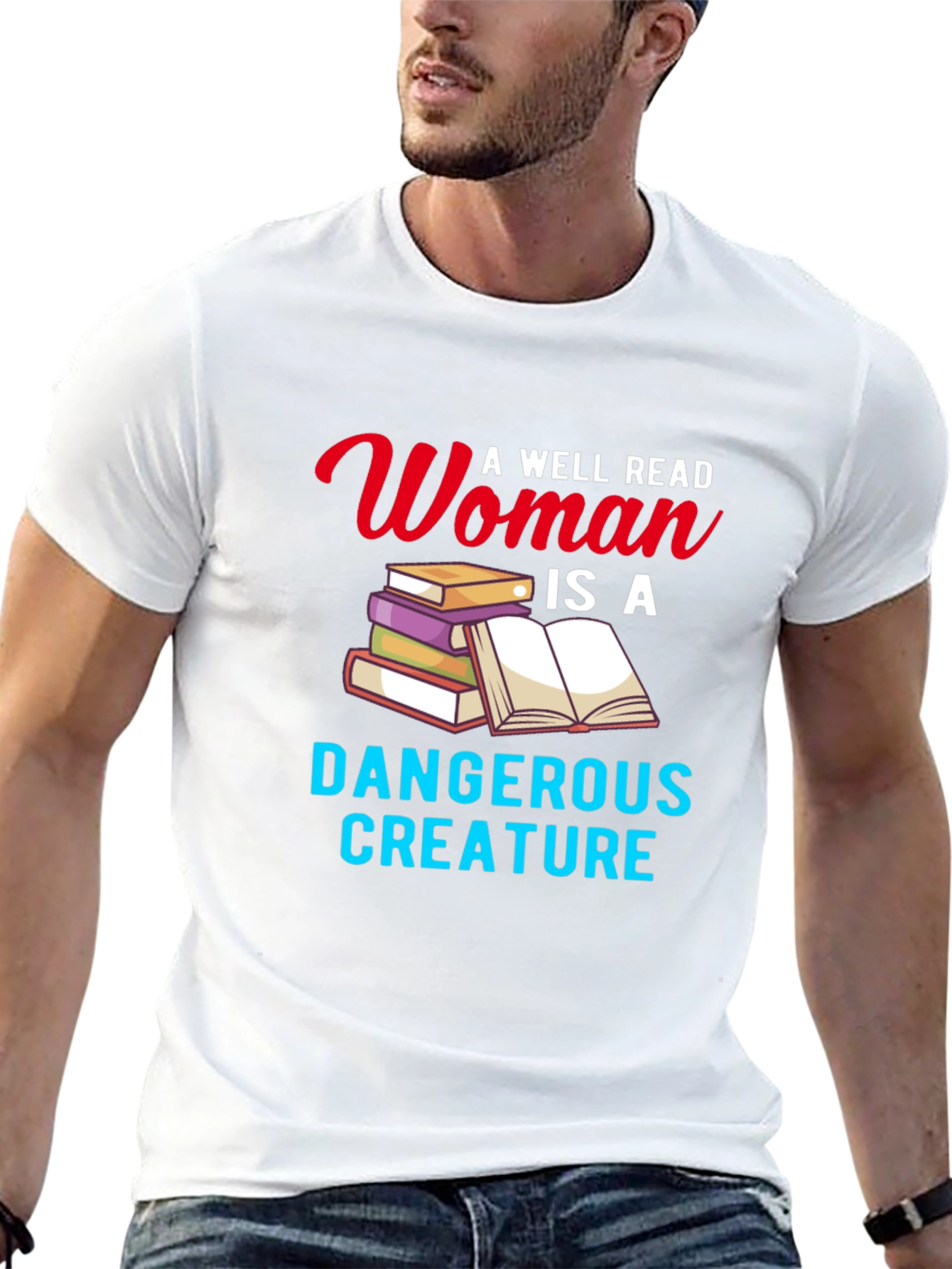 Black A Well Read Woman T-Shirt Book Lover Novelty Graphic Tee view 13