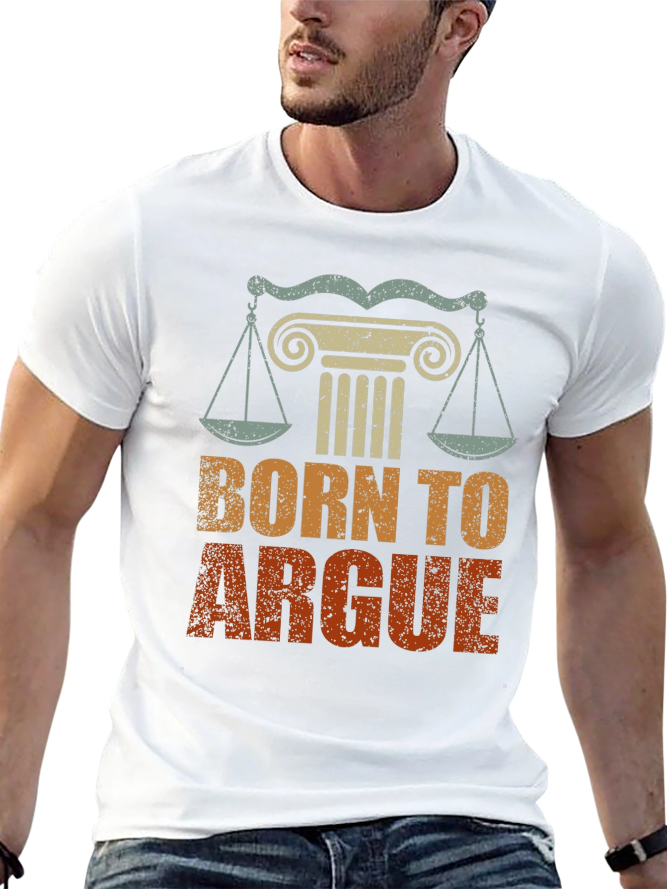 Born To Argue Graphic Tee - Lawyer Gift - 13