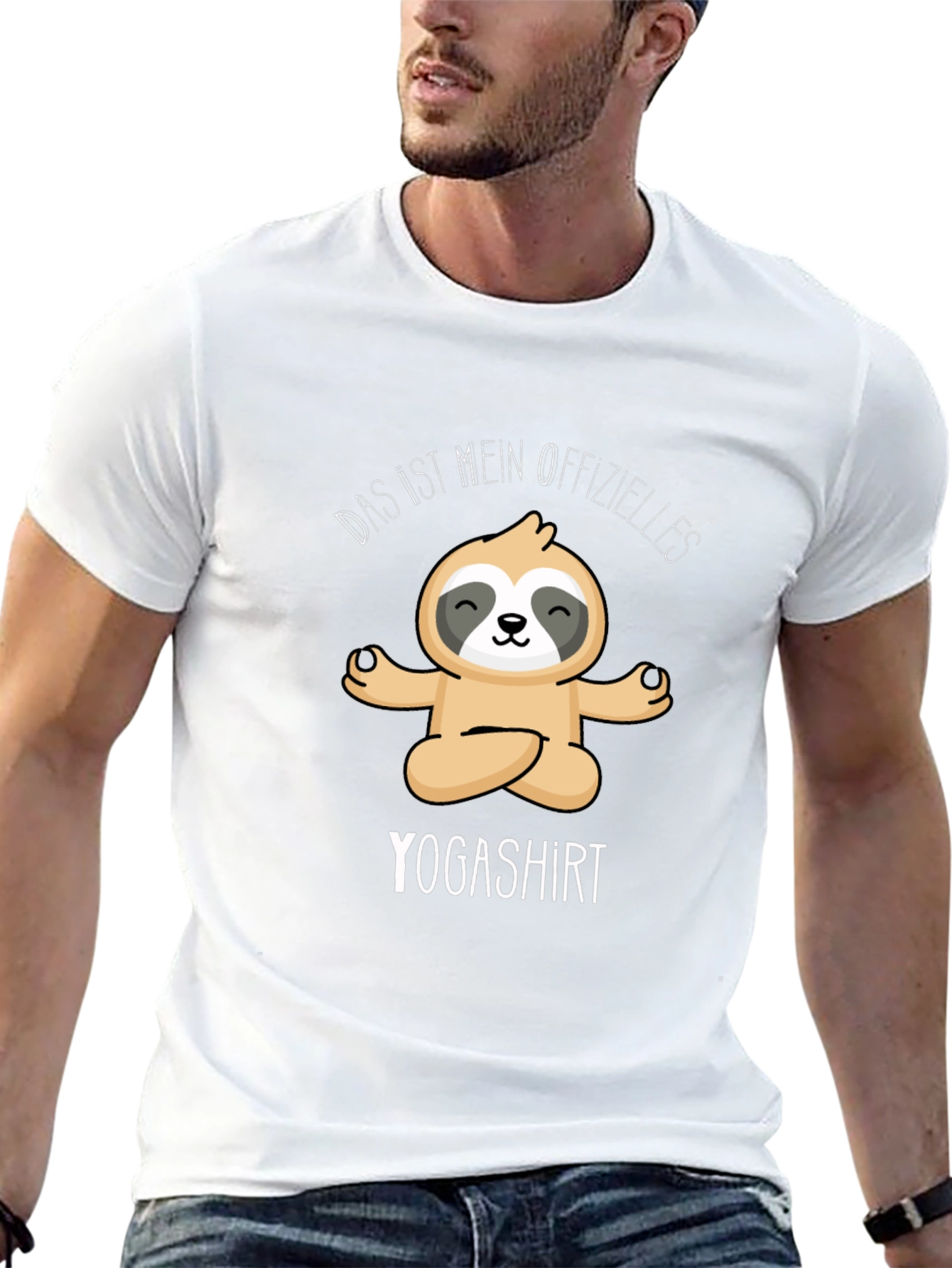 Black Sloth Yoga Shirt - Das Ist Mein Offizielles Yogashirt T-Shirt view 13
