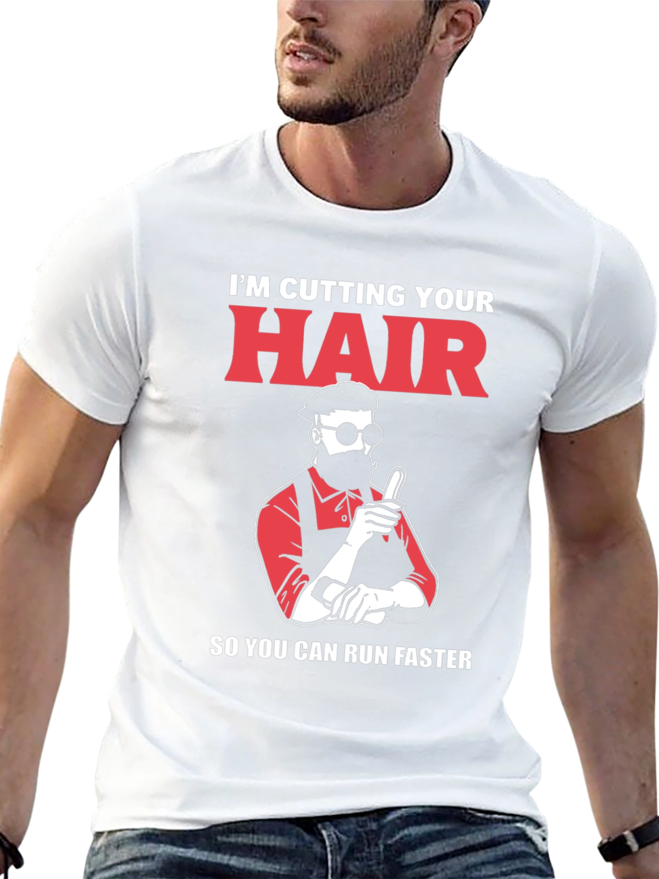 Black I'm Cutting Your Hair T-Shirt view 13
