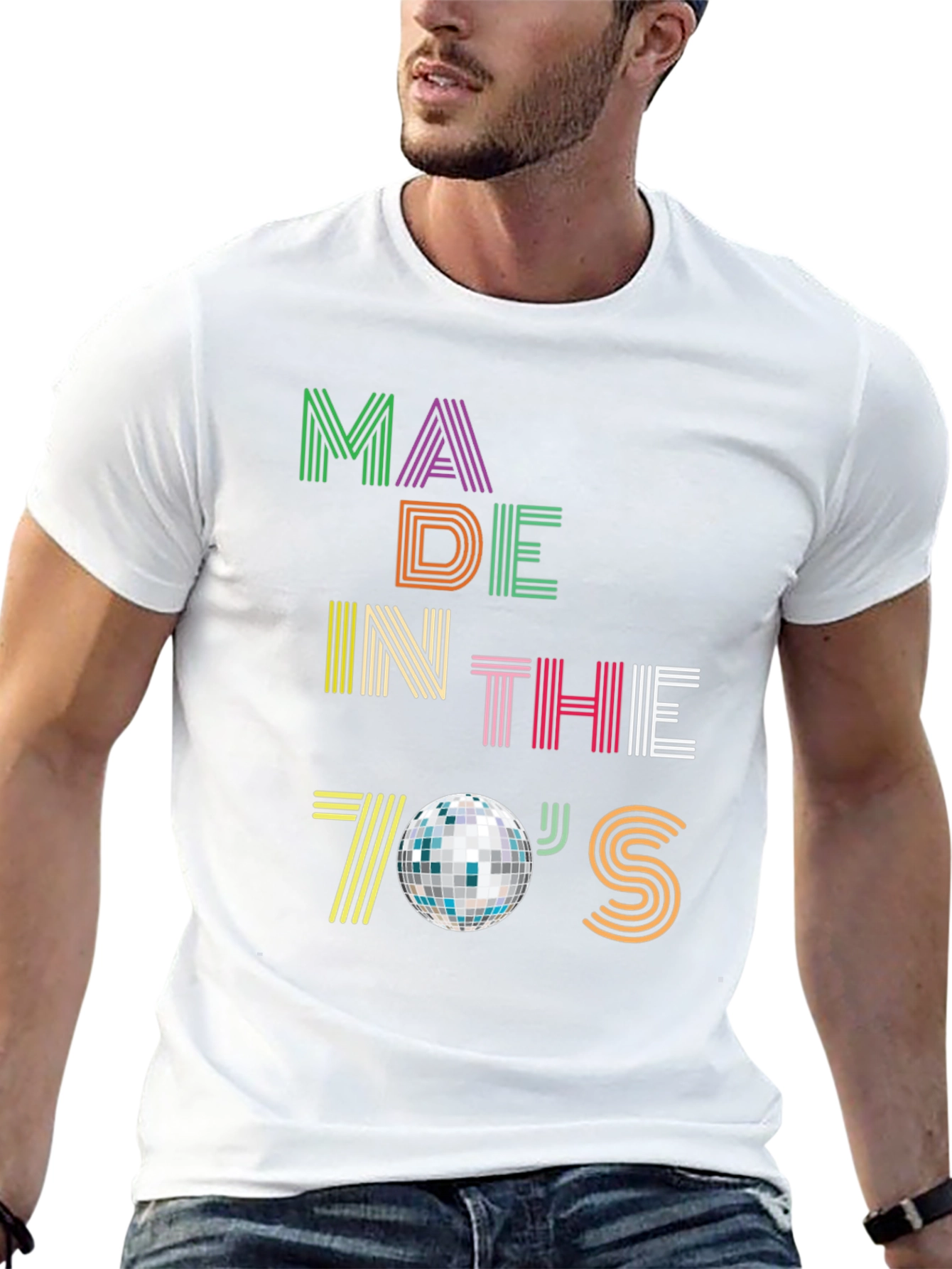 Black Made in the 70's Disco T-Shirt view 13