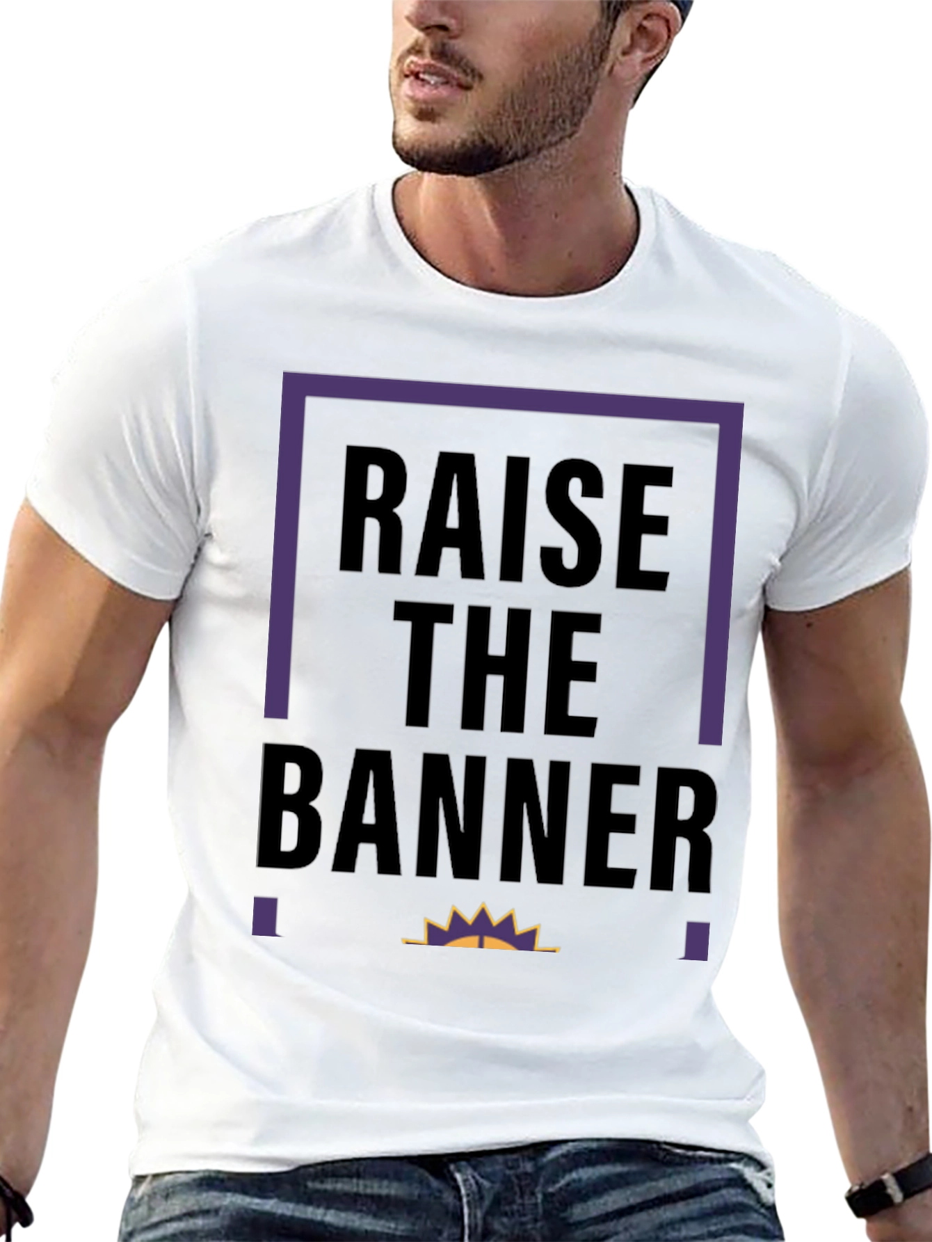 Black Raise The Banner Graphic Tee view 13