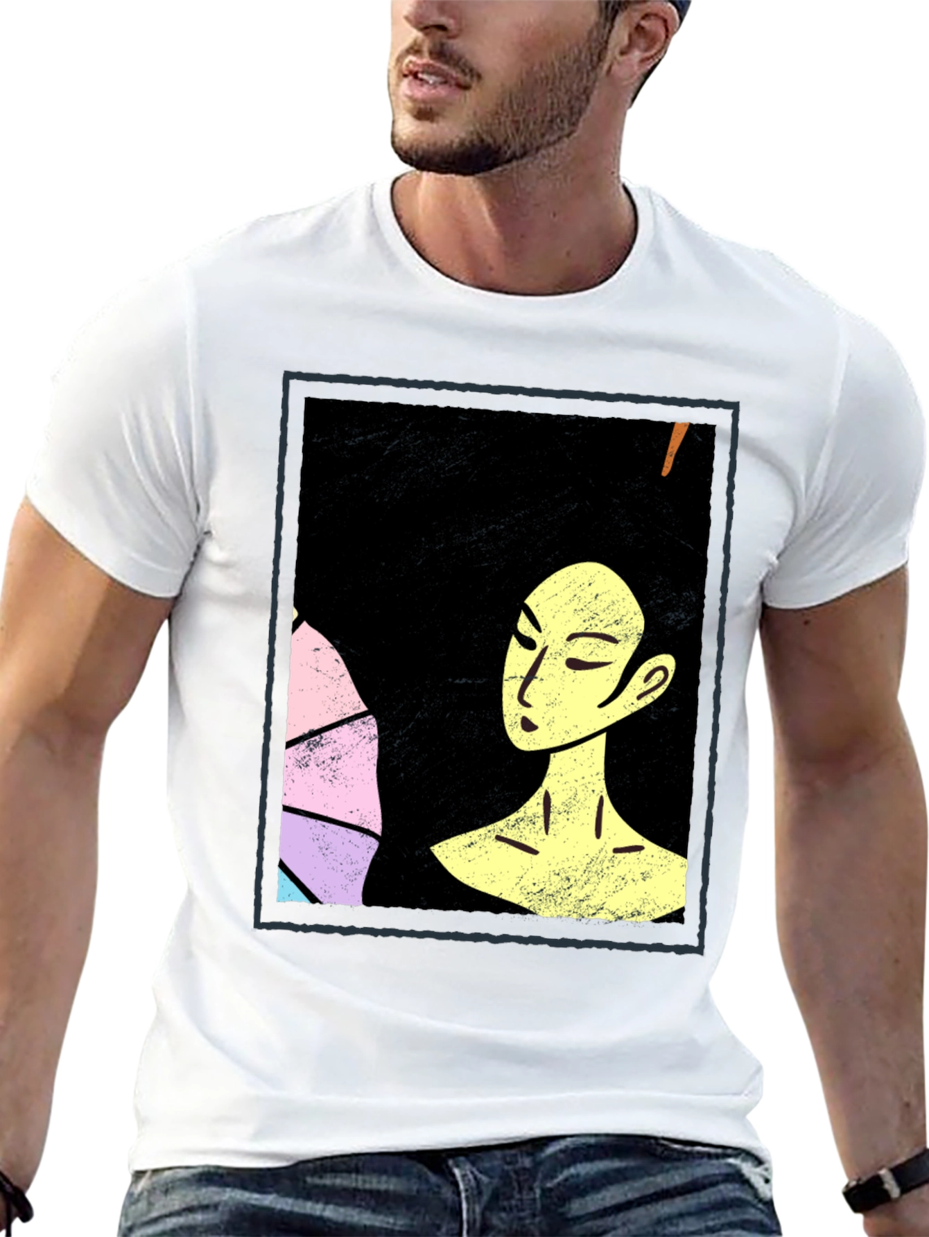 Black Artistic Afro Woman Graphic Tee view 13
