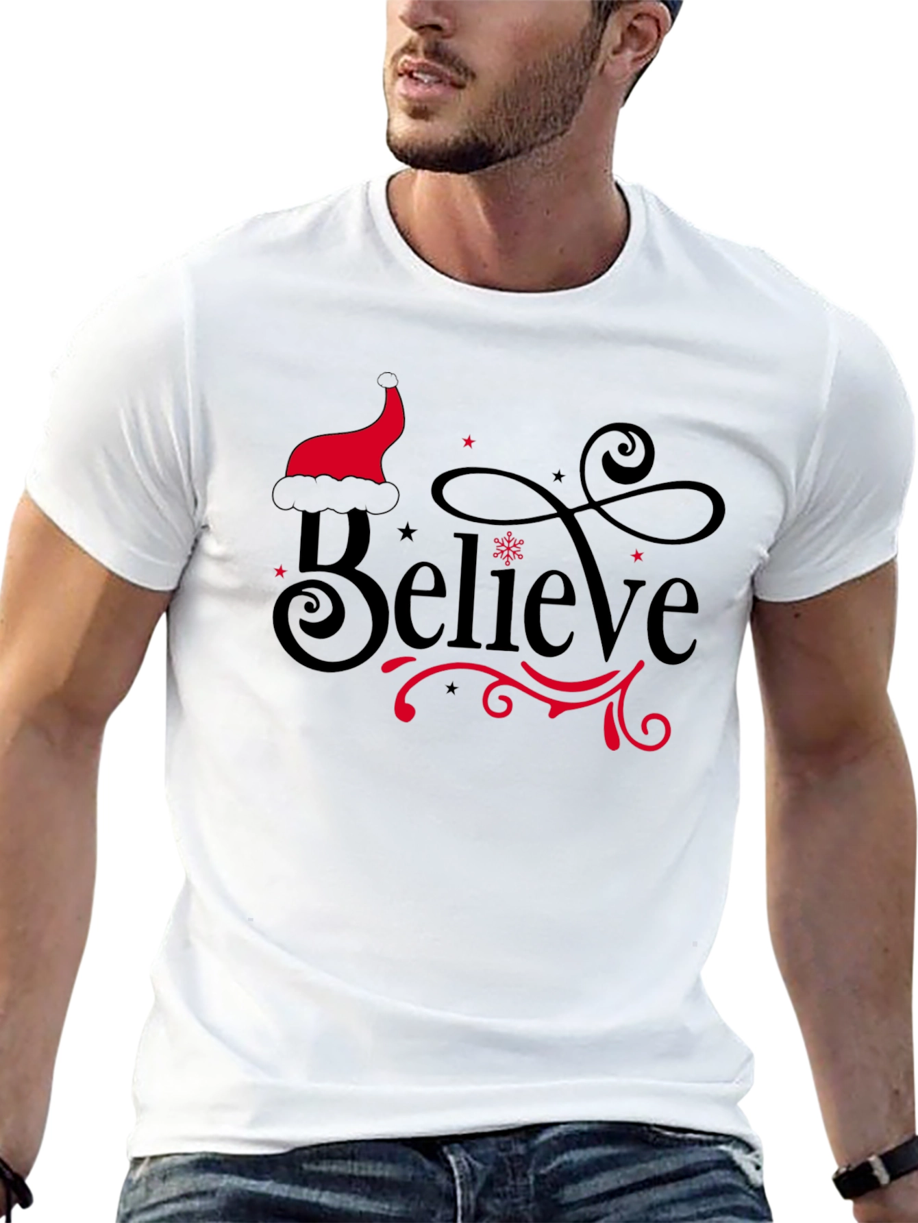 Believe Christmas Graphic Tee - 13