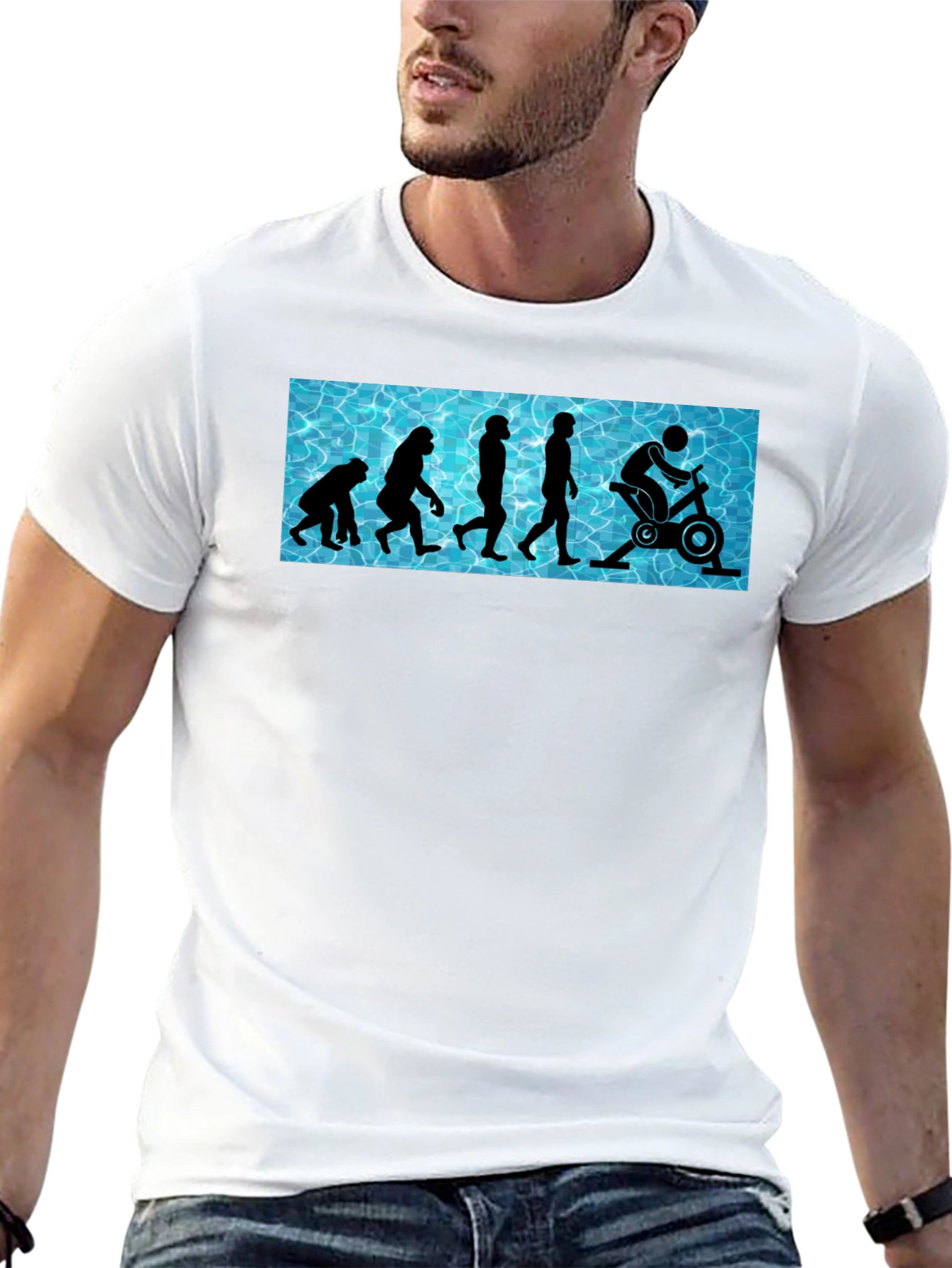 Black Evolution of Fitness T-Shirt - Funny Gym Workout Tee view 13