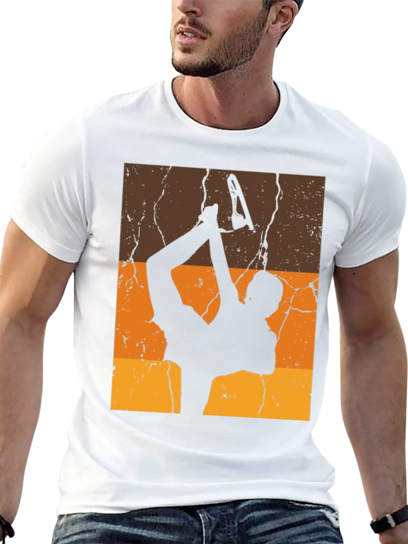 Black Retro Figure Skating T-Shirt view 13