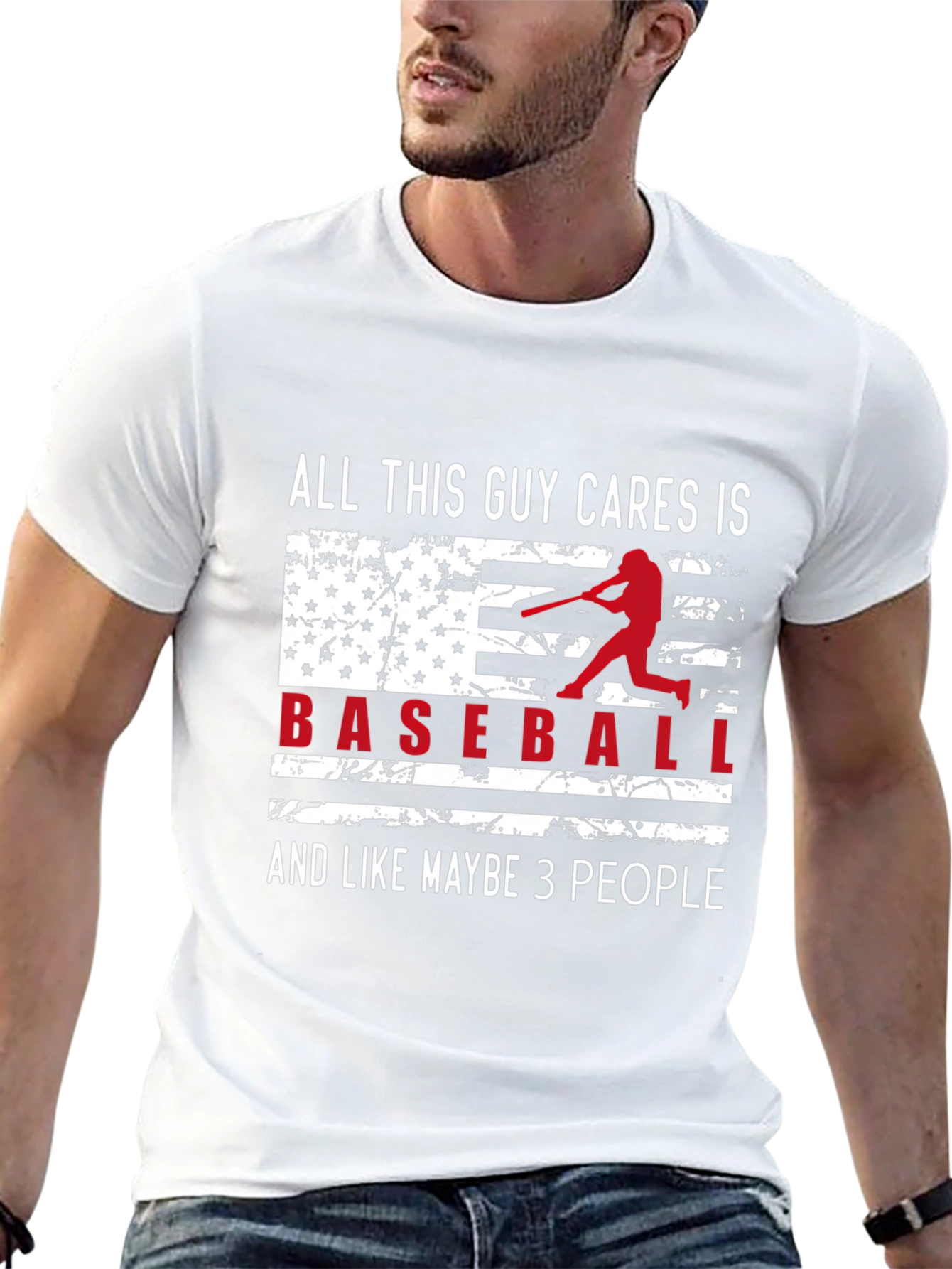 Black Baseball Fan T-Shirt view 13